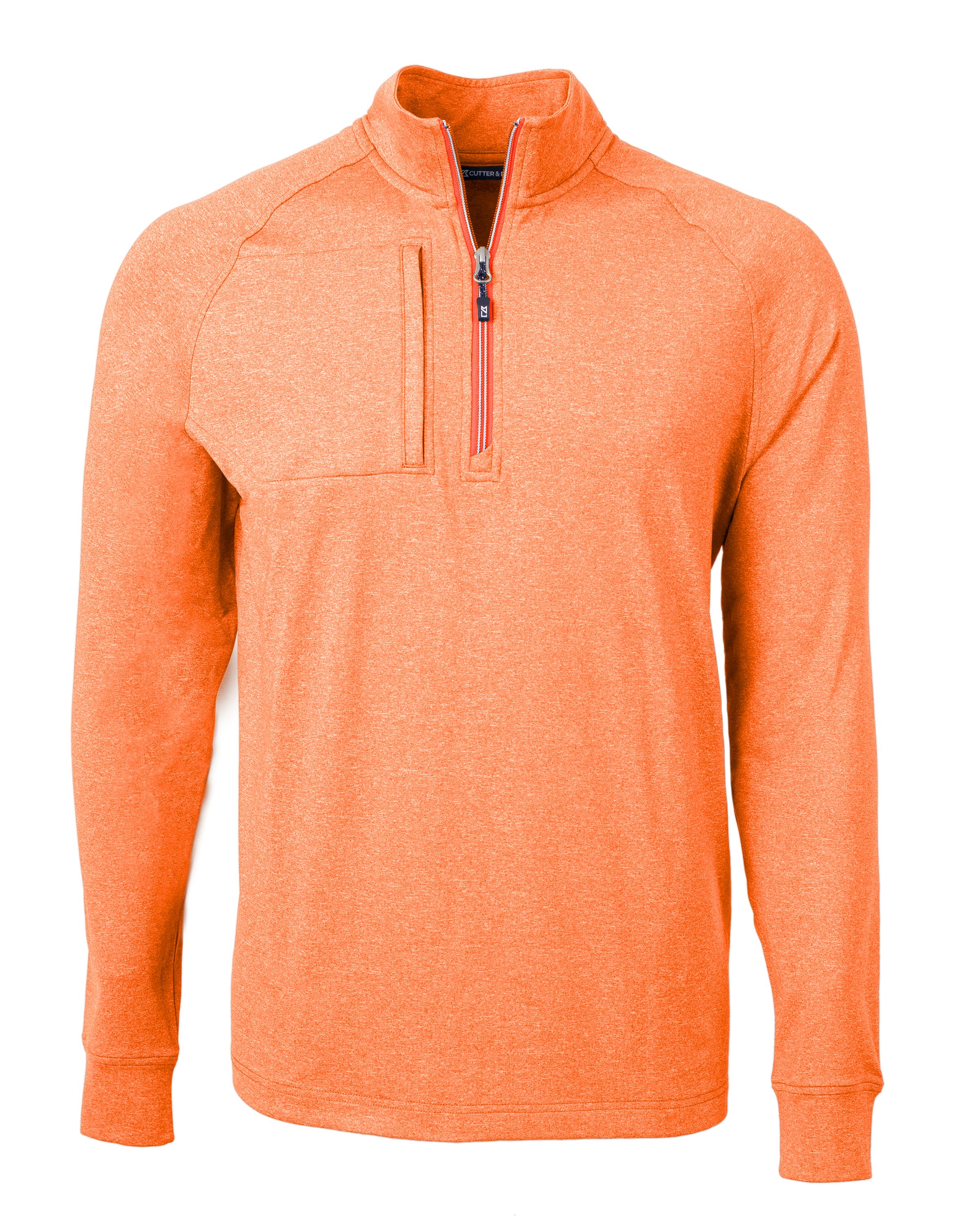 Cutter & Buck Adapt Recycled Soft Knit Stretch Mens Big & Tall Heathered Quarter Zip Pullover Big & Tall 129