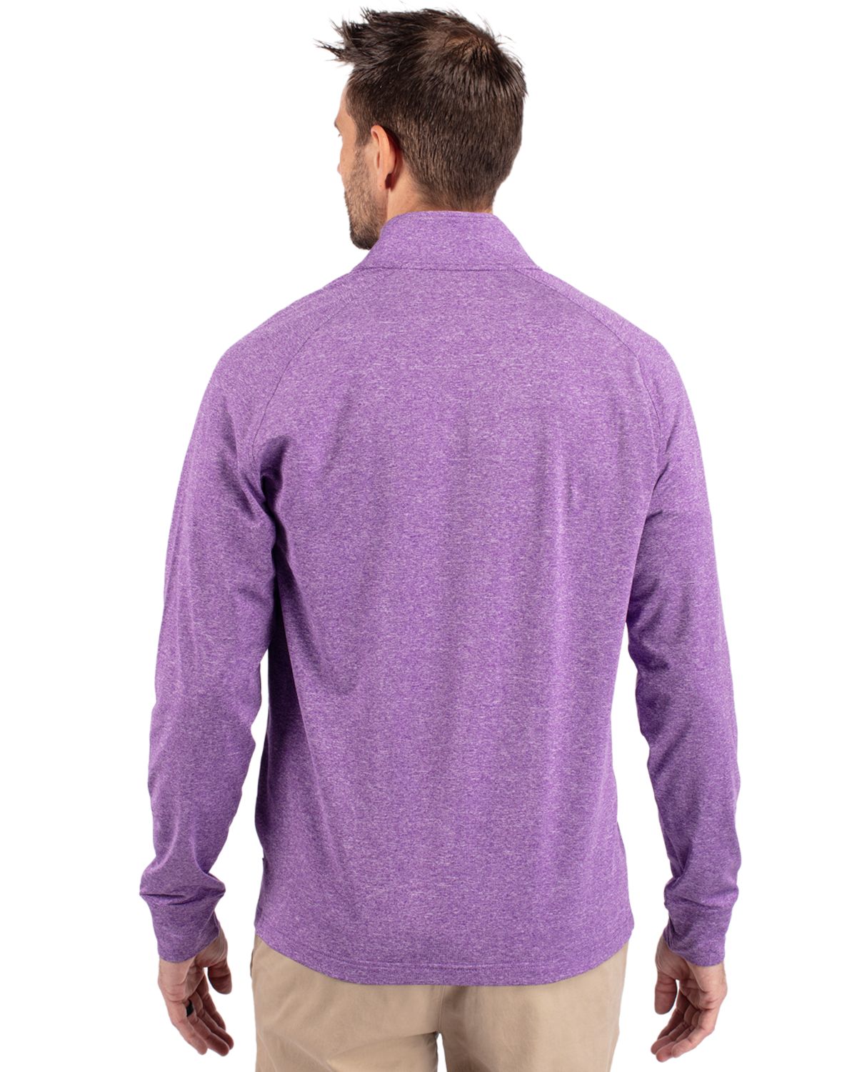 Cutter & Buck Adapt Recycled Soft Knit Stretch Mens Big & Tall Heathered Quarter Zip Pullover Big & Tall 102