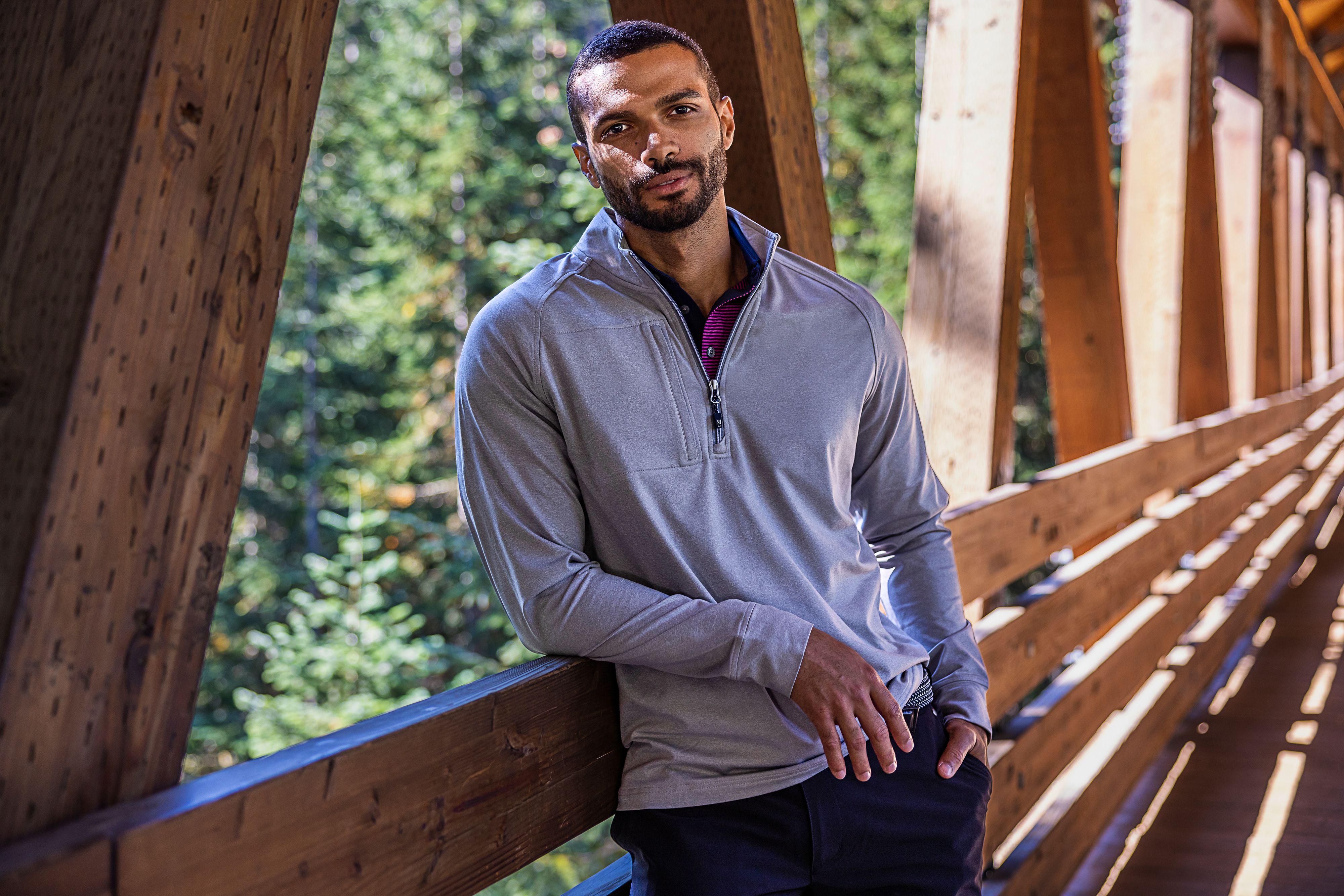 Cutter & Buck Adapt Recycled Soft Knit Stretch Mens Big & Tall Heathered Quarter Zip Pullover Big & Tall 147