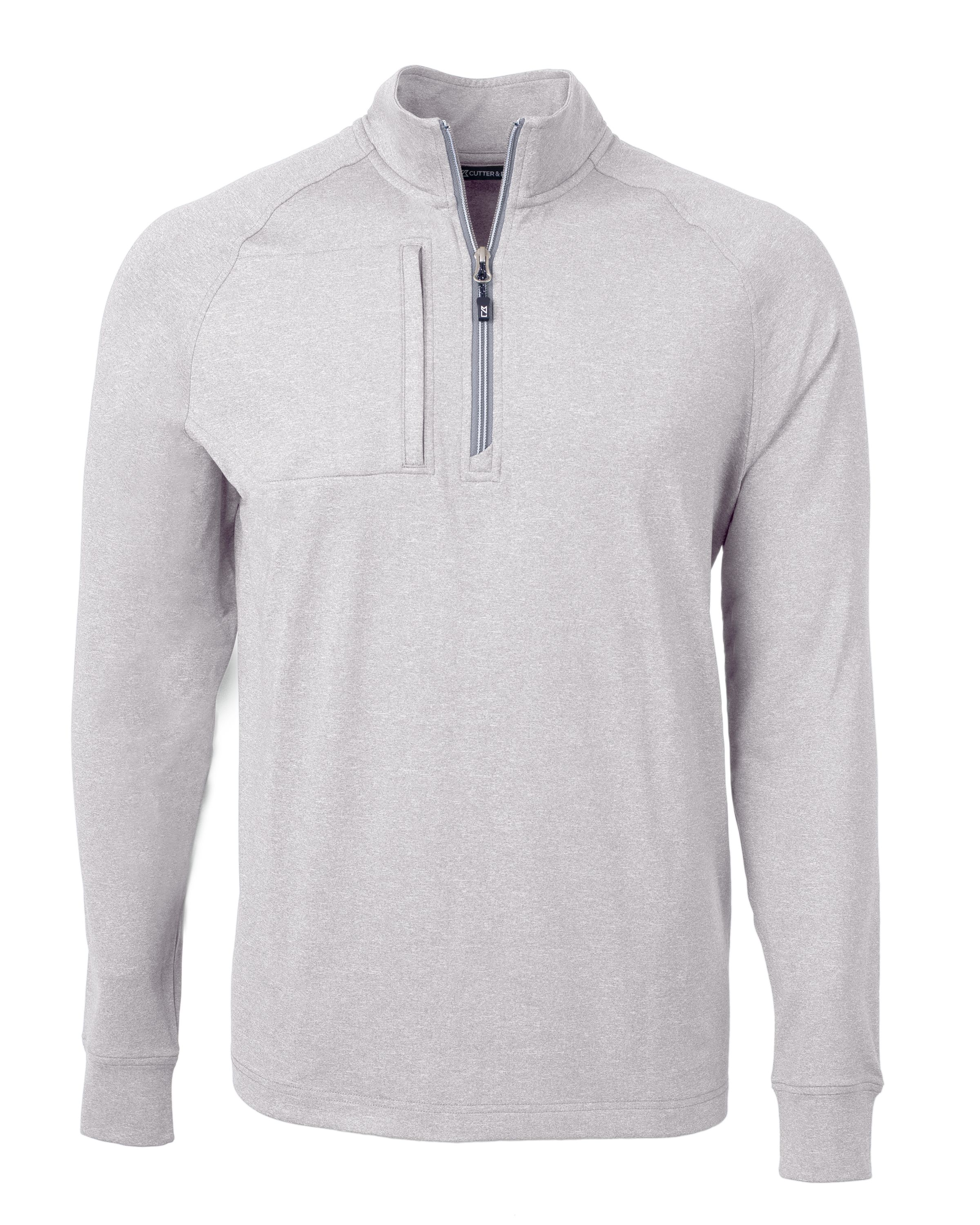 Cutter & Buck Adapt Recycled Soft Knit Stretch Mens Big & Tall Heathered Quarter Zip Pullover Big & Tall 65