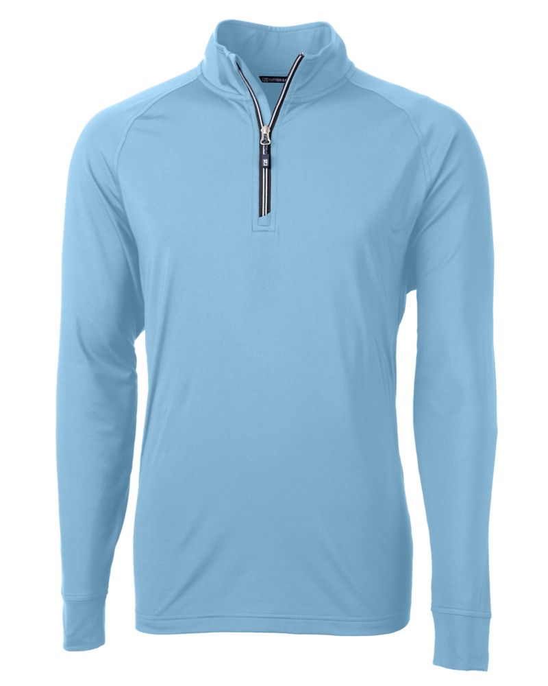 Cutter & Buck Adapt Recycled Soft Knit Stretch  Mens Quarter Zip Pullover 327
