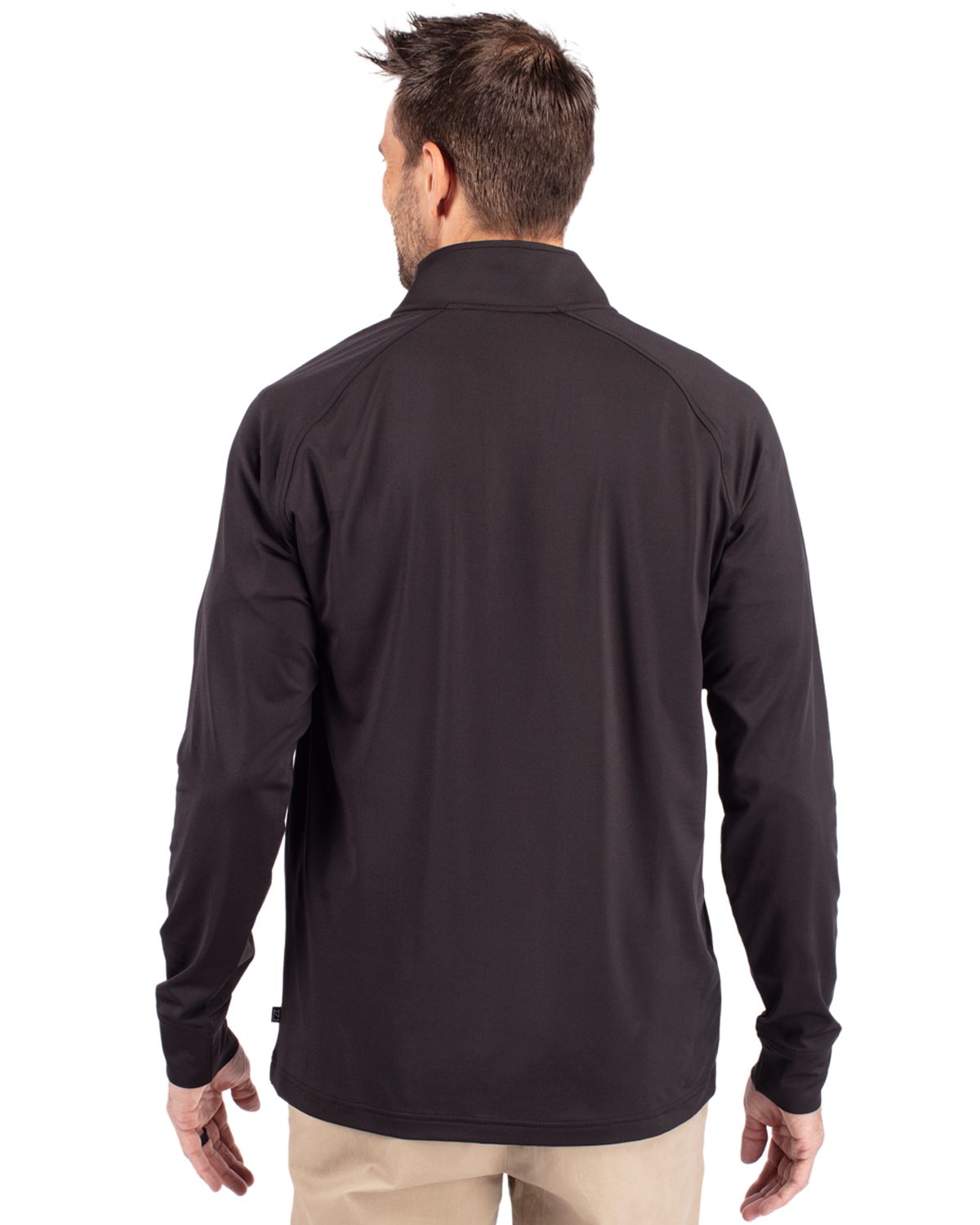 Cutter & Buck Adapt Recycled Soft Knit Stretch  Mens Quarter Zip Pullover 347
