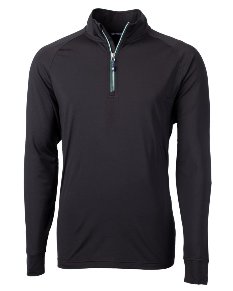 Cutter & Buck Adapt Recycled Soft Knit Stretch  Mens Quarter Zip Pullover 308