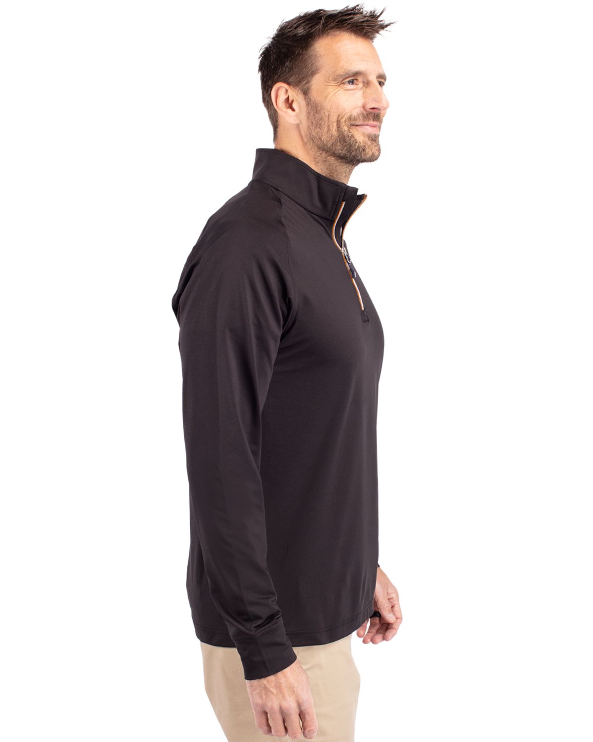 Cutter & Buck Adapt Recycled Soft Knit Stretch  Mens Quarter Zip Pullover 245