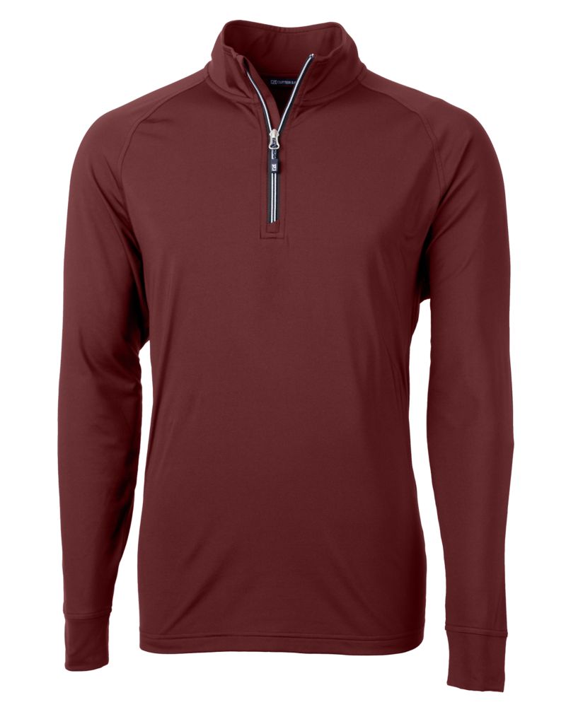 Cutter & Buck Adapt Recycled Soft Knit Stretch  Mens Quarter Zip Pullover 91