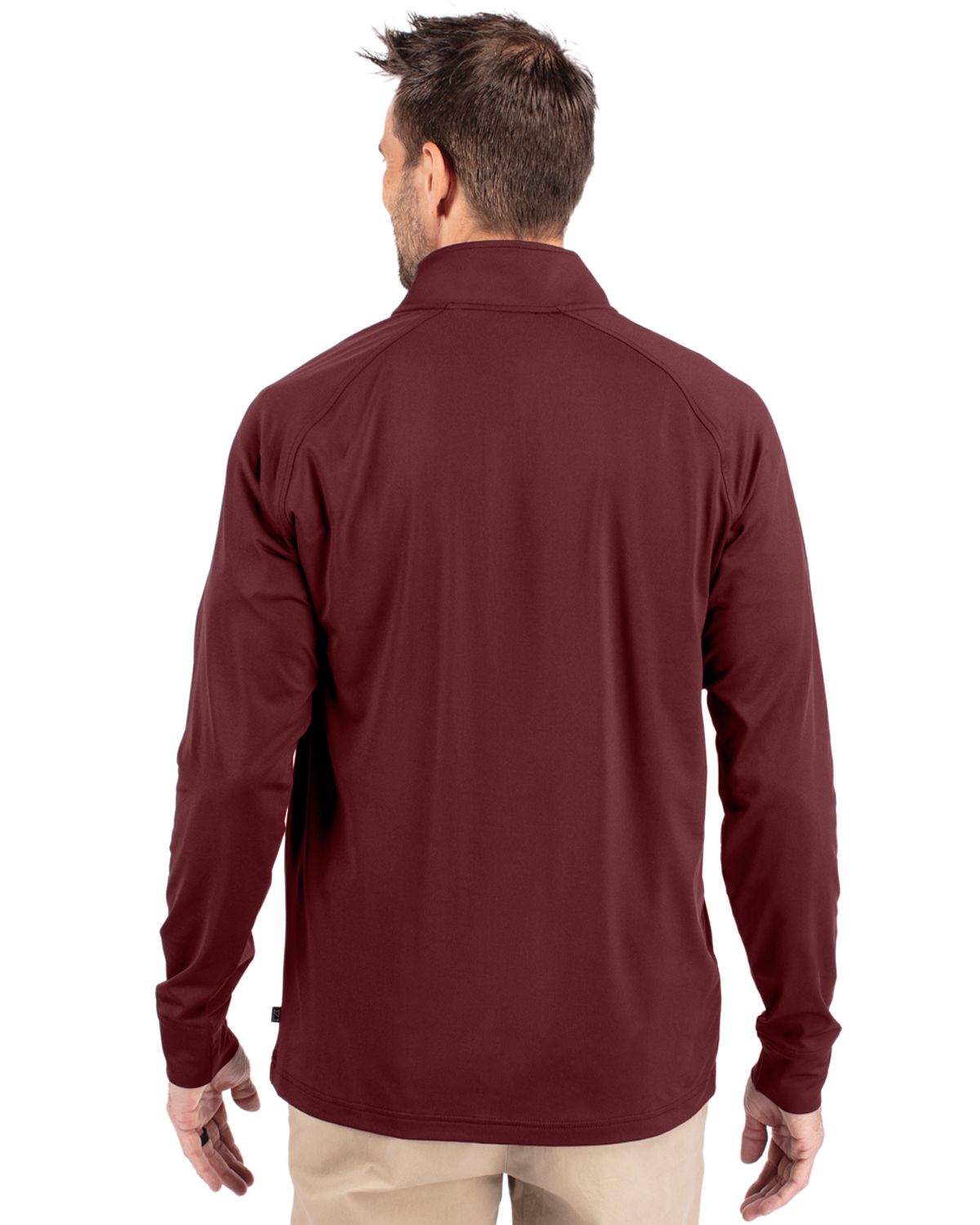Cutter & Buck Adapt Recycled Soft Knit Stretch  Mens Quarter Zip Pullover 321