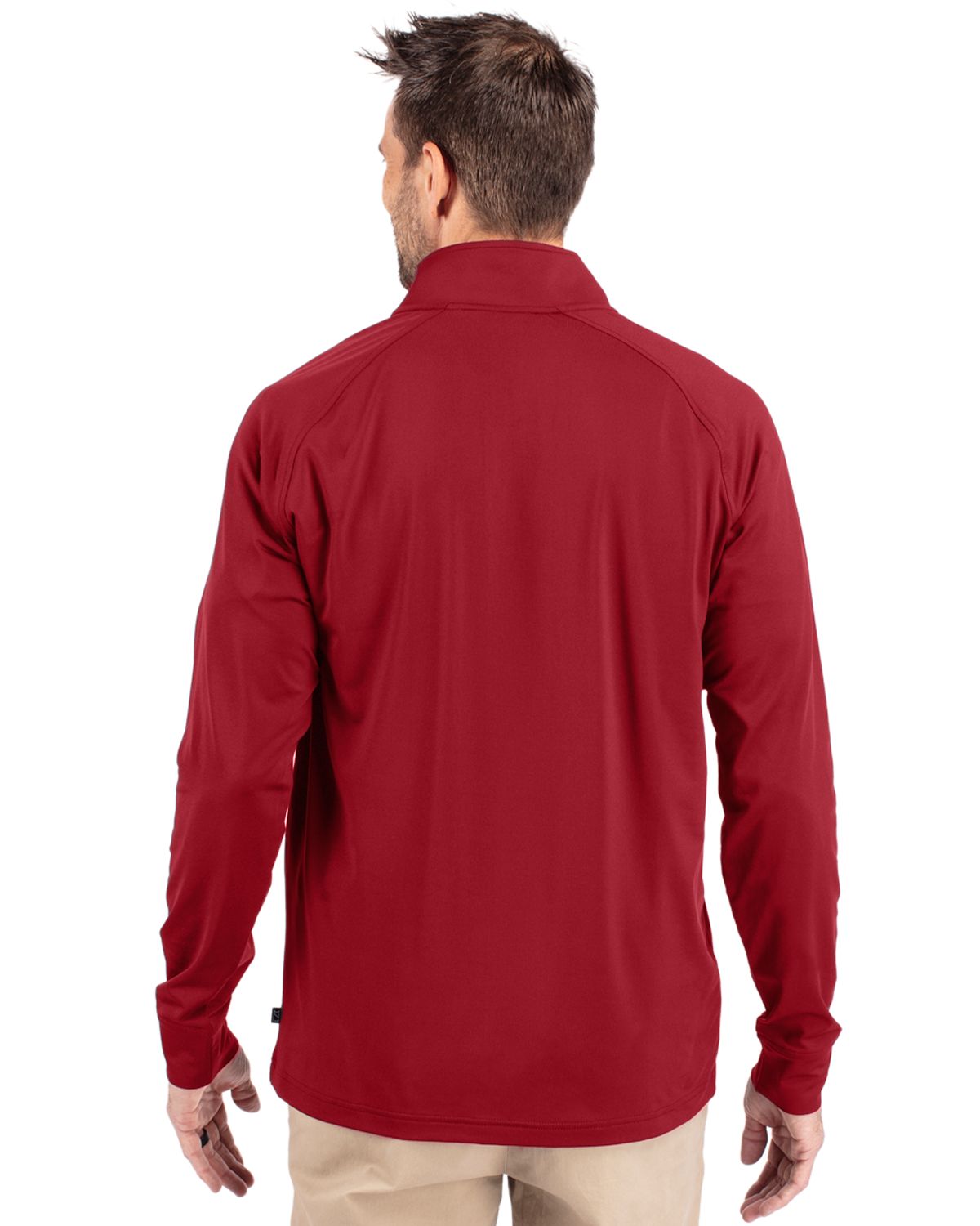 Cutter & Buck Adapt Recycled Soft Knit Stretch  Mens Quarter Zip Pullover 172