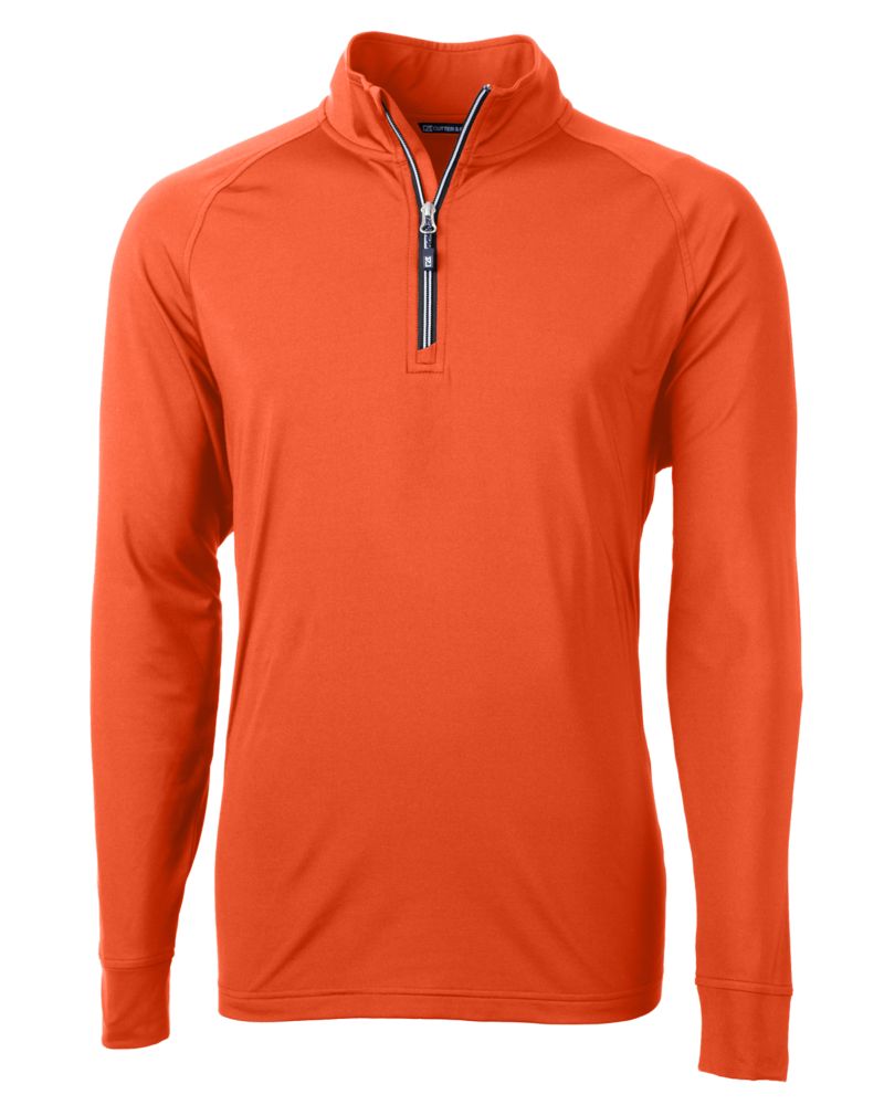 Cutter & Buck Adapt Recycled Soft Knit Stretch  Mens Quarter Zip Pullover 217