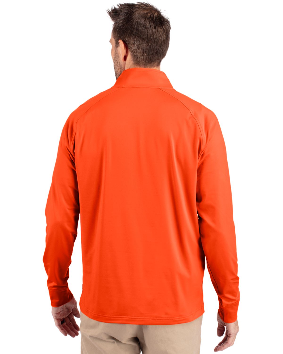 Cutter & Buck Adapt Recycled Soft Knit Stretch  Mens Quarter Zip Pullover 206