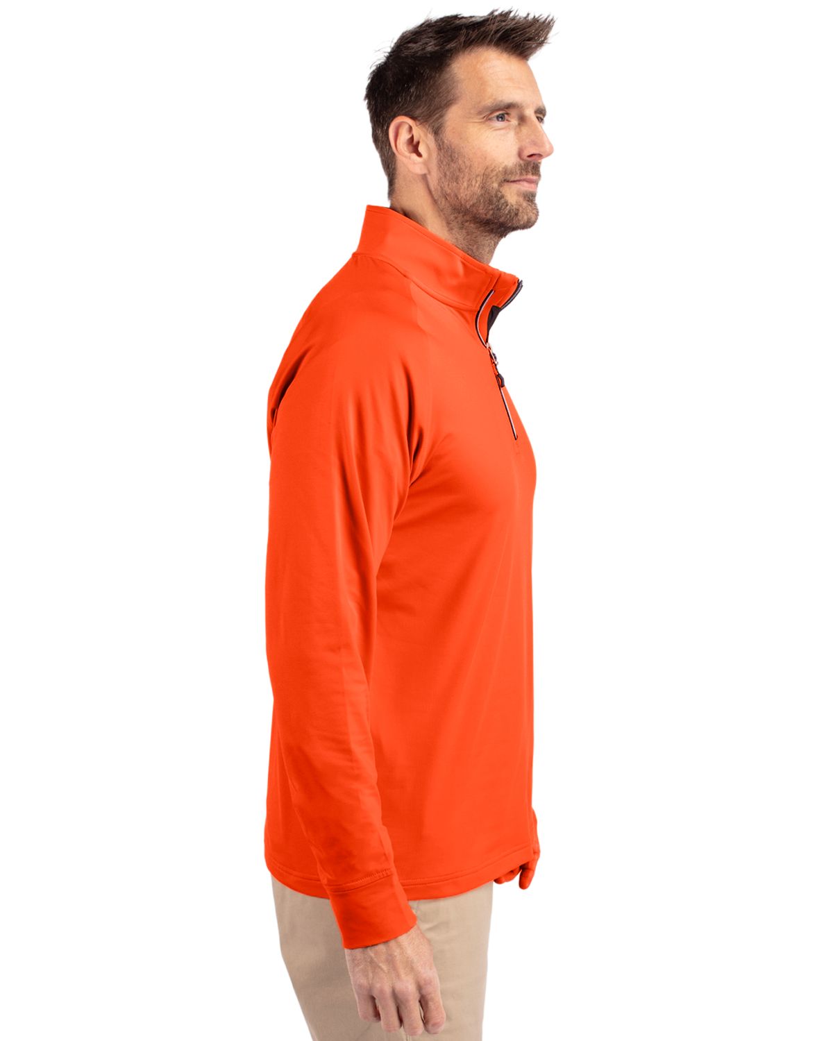 Cutter & Buck Adapt Recycled Soft Knit Stretch  Mens Quarter Zip Pullover 207