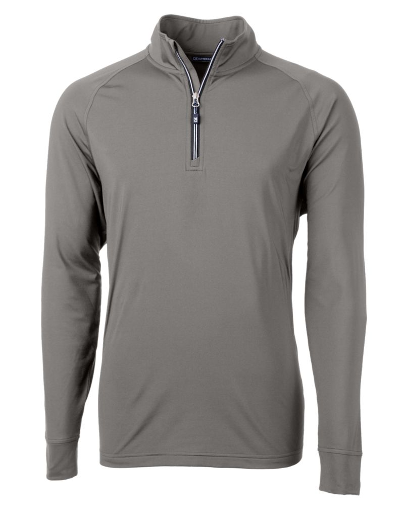 Cutter & Buck Adapt Recycled Soft Knit Stretch  Mens Quarter Zip Pullover 231