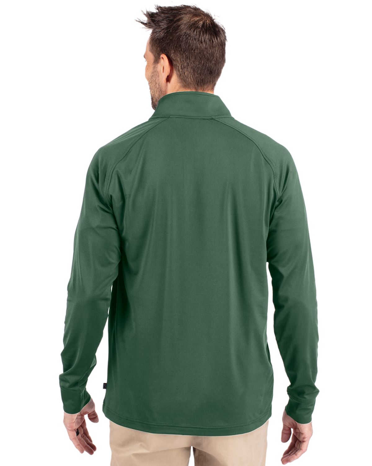 Cutter & Buck Adapt Recycled Soft Knit Stretch  Mens Quarter Zip Pullover 80