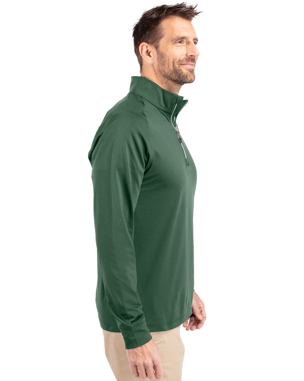 Cutter & Buck Adapt Recycled Soft Knit Stretch  Mens Quarter Zip Pullover 81
