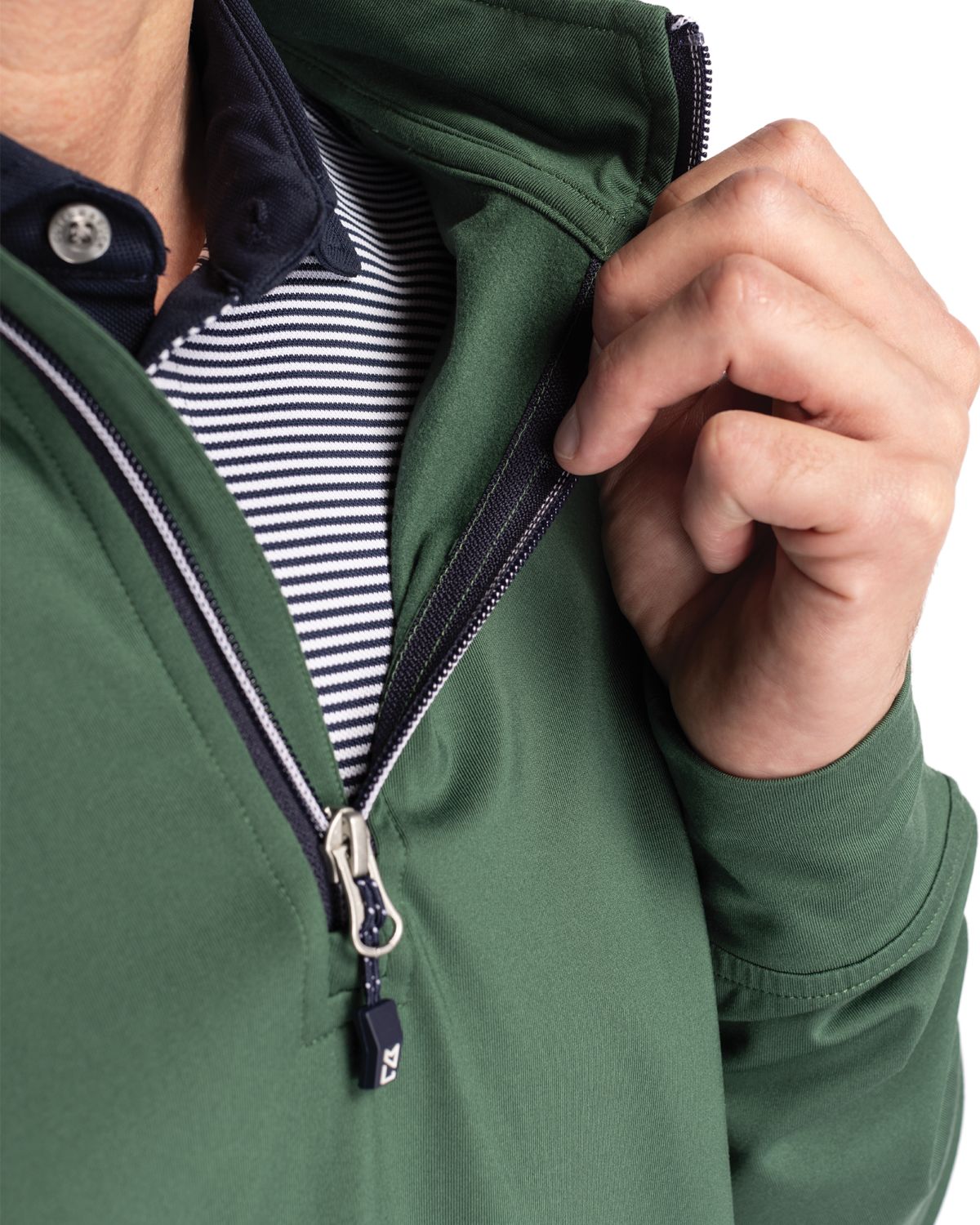 Cutter & Buck Adapt Recycled Soft Knit Stretch  Mens Quarter Zip Pullover 210