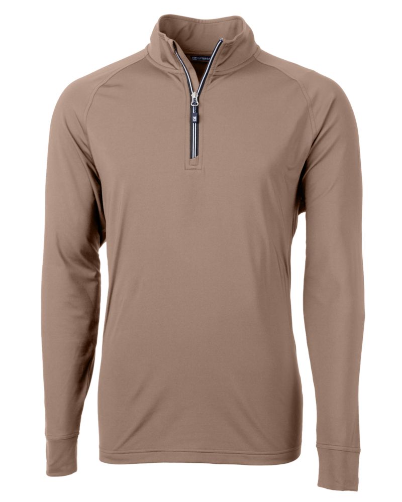 Cutter & Buck Adapt Recycled Soft Knit Stretch  Mens Quarter Zip Pullover 353