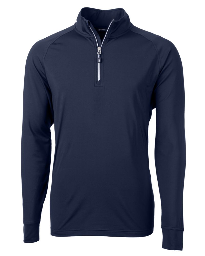 Cutter & Buck Adapt Recycled Soft Knit Stretch  Mens Quarter Zip Pullover 218