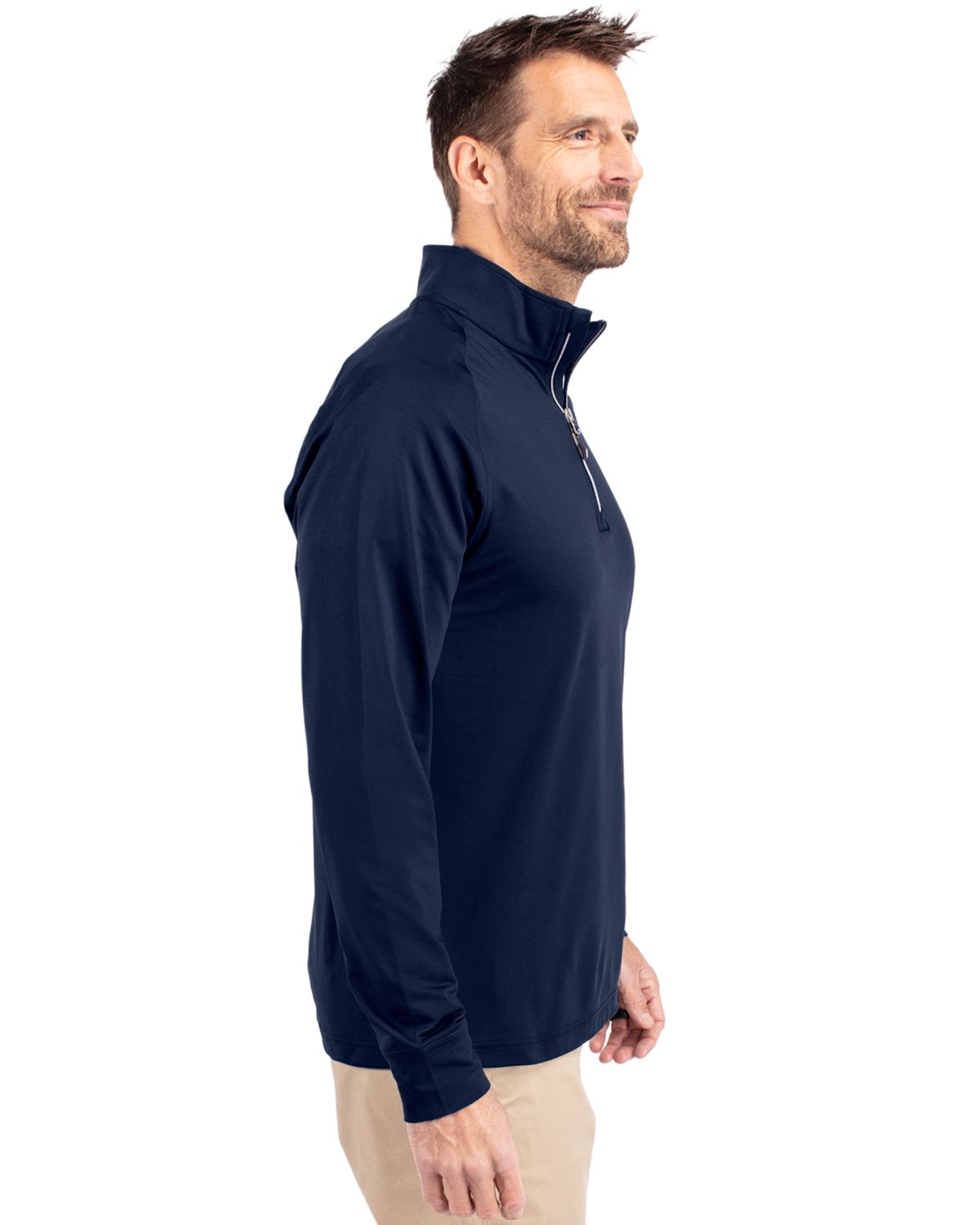 Cutter & Buck Adapt Recycled Soft Knit Stretch  Mens Quarter Zip Pullover 305