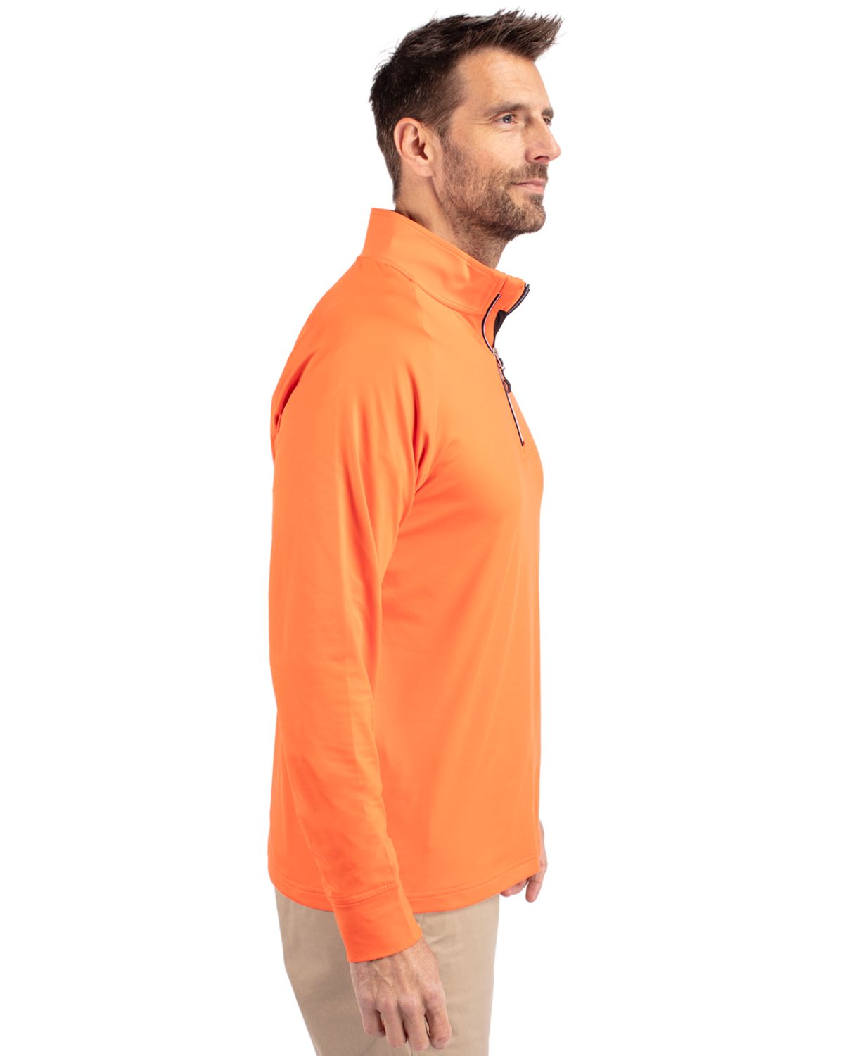 Cutter & Buck Adapt Recycled Soft Knit Stretch  Mens Quarter Zip Pullover 221