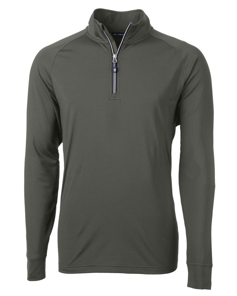 Cutter & Buck Adapt Recycled Soft Knit Stretch  Mens Quarter Zip Pullover 329