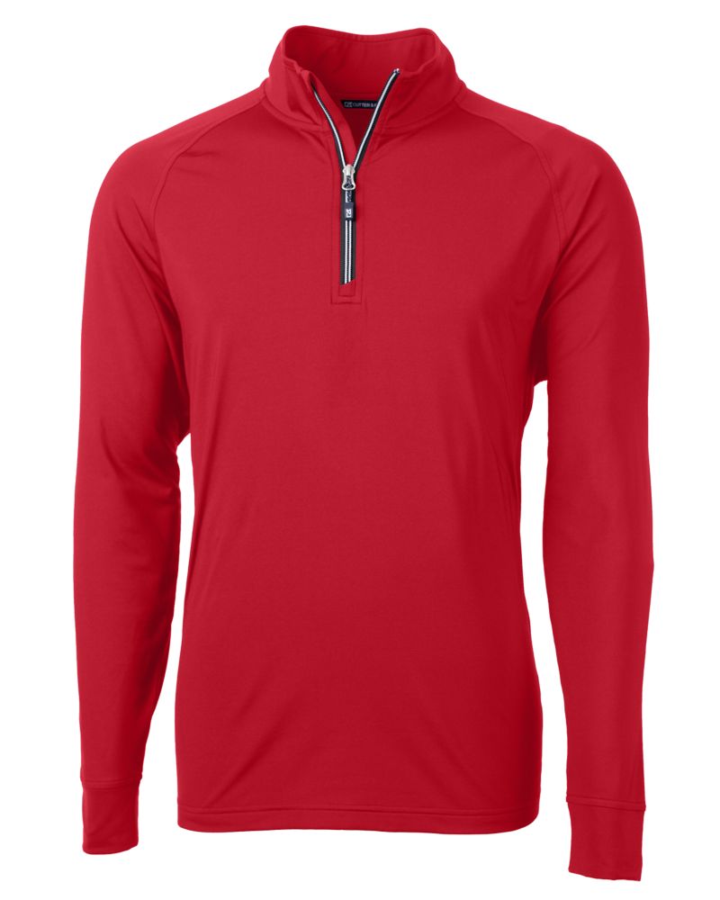 Cutter & Buck Adapt Recycled Soft Knit Stretch  Mens Quarter Zip Pullover 342