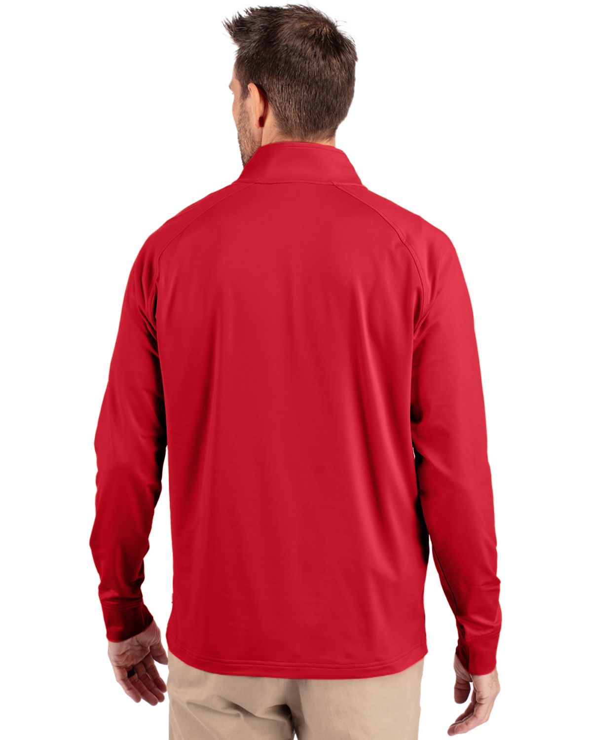 Cutter & Buck Adapt Recycled Soft Knit Stretch  Mens Quarter Zip Pullover 189