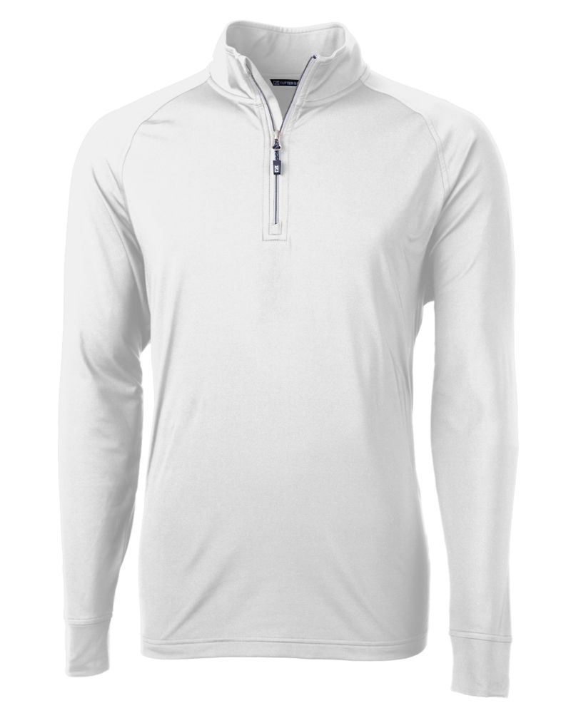 Cutter & Buck Adapt Recycled Soft Knit Stretch  Mens Quarter Zip Pullover 325