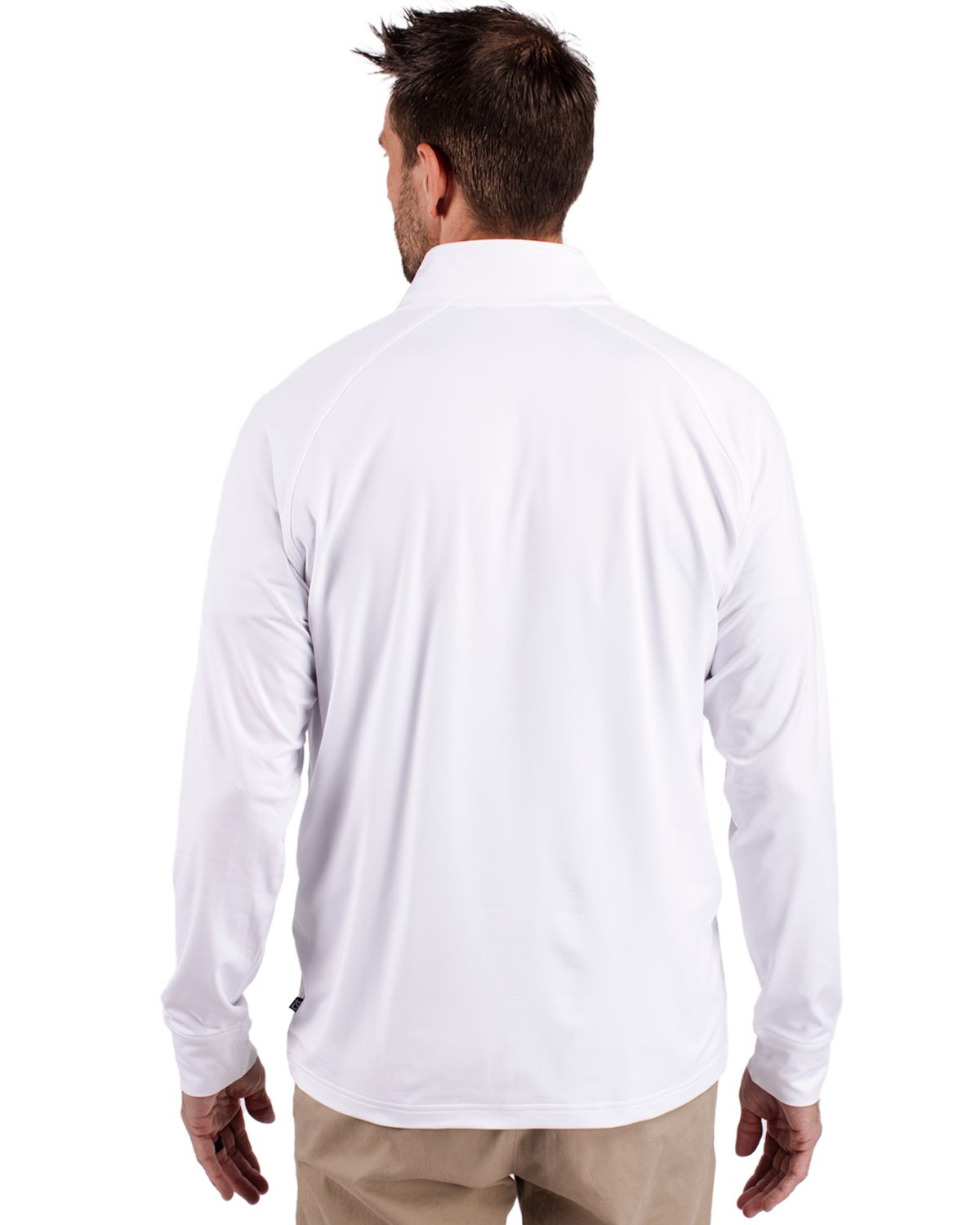 Cutter & Buck Adapt Recycled Soft Knit Stretch  Mens Quarter Zip Pullover 344