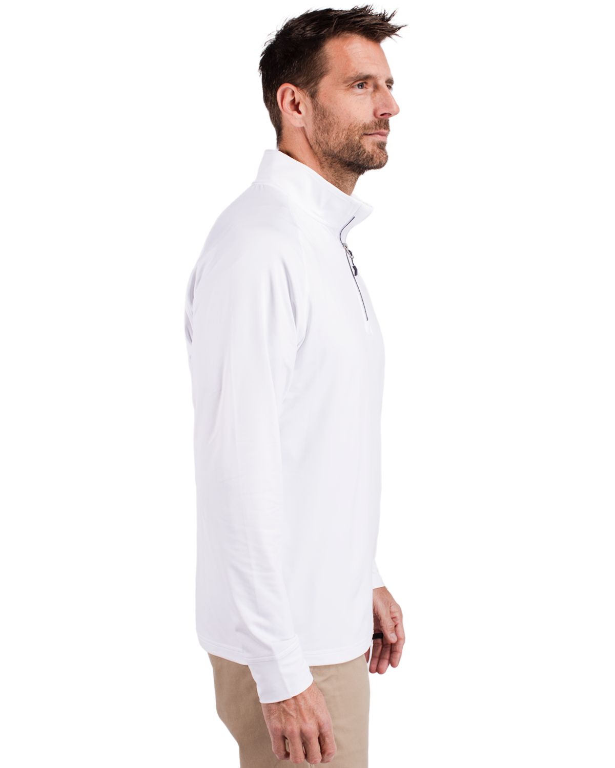 Cutter & Buck Adapt Recycled Soft Knit Stretch  Mens Quarter Zip Pullover 345