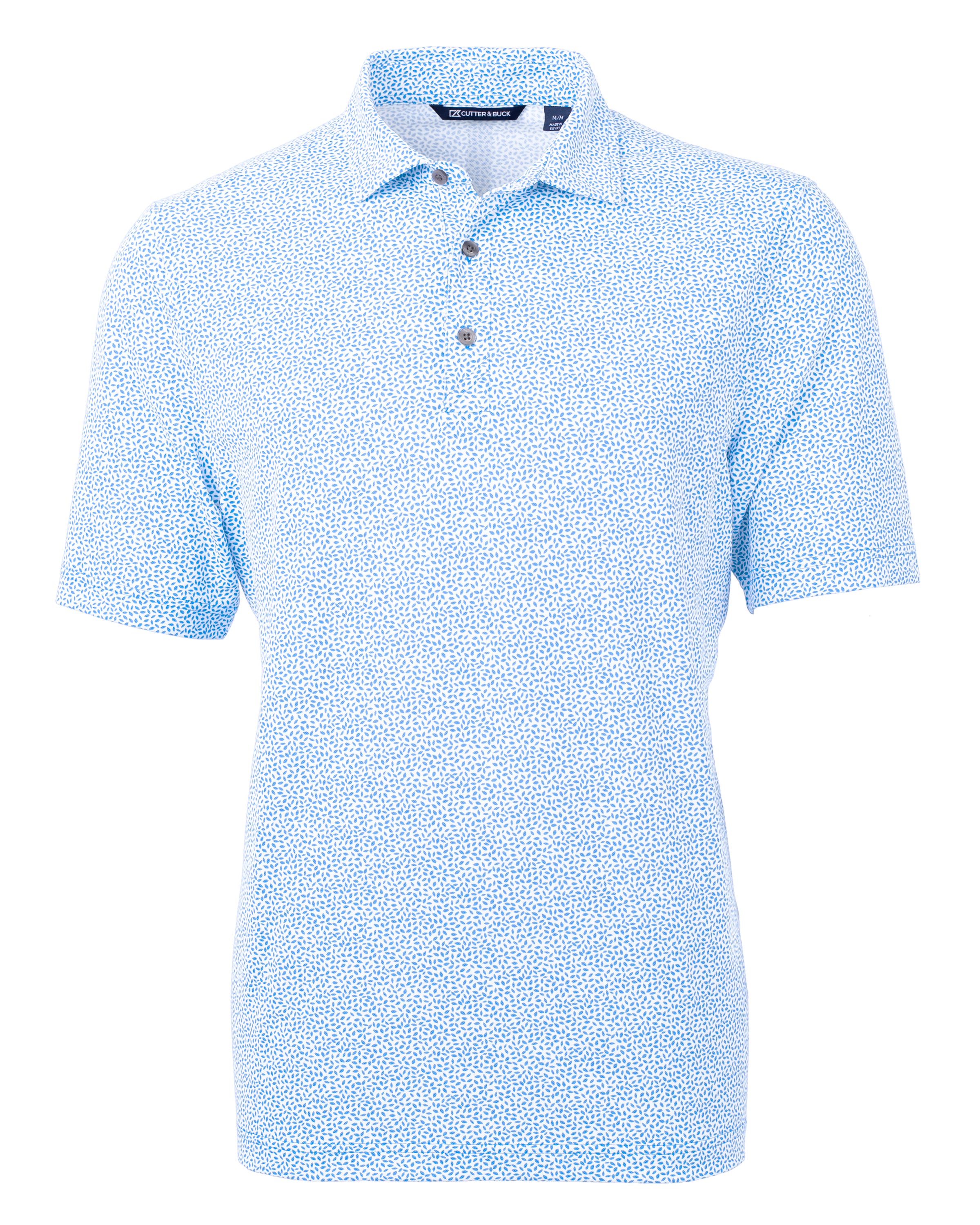 CB Virtue Eco Pique Botanical Print Recycled Mens Polo-Cutter &#38; Buck
