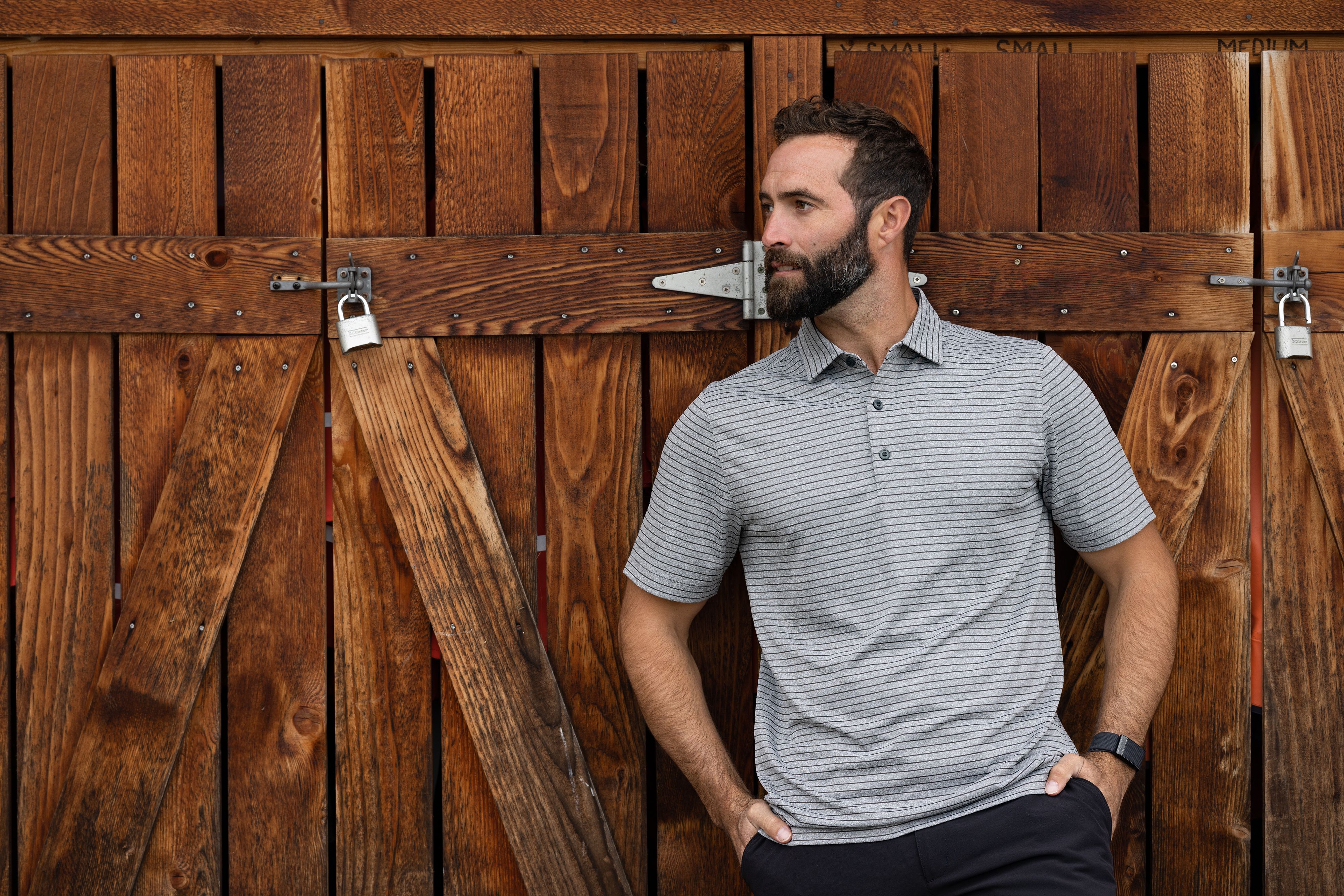 Cutter & Buck Forge Recycled Heather Stripe Four-Way Stretch Mens Big & Tall Polo Big & Tall 60