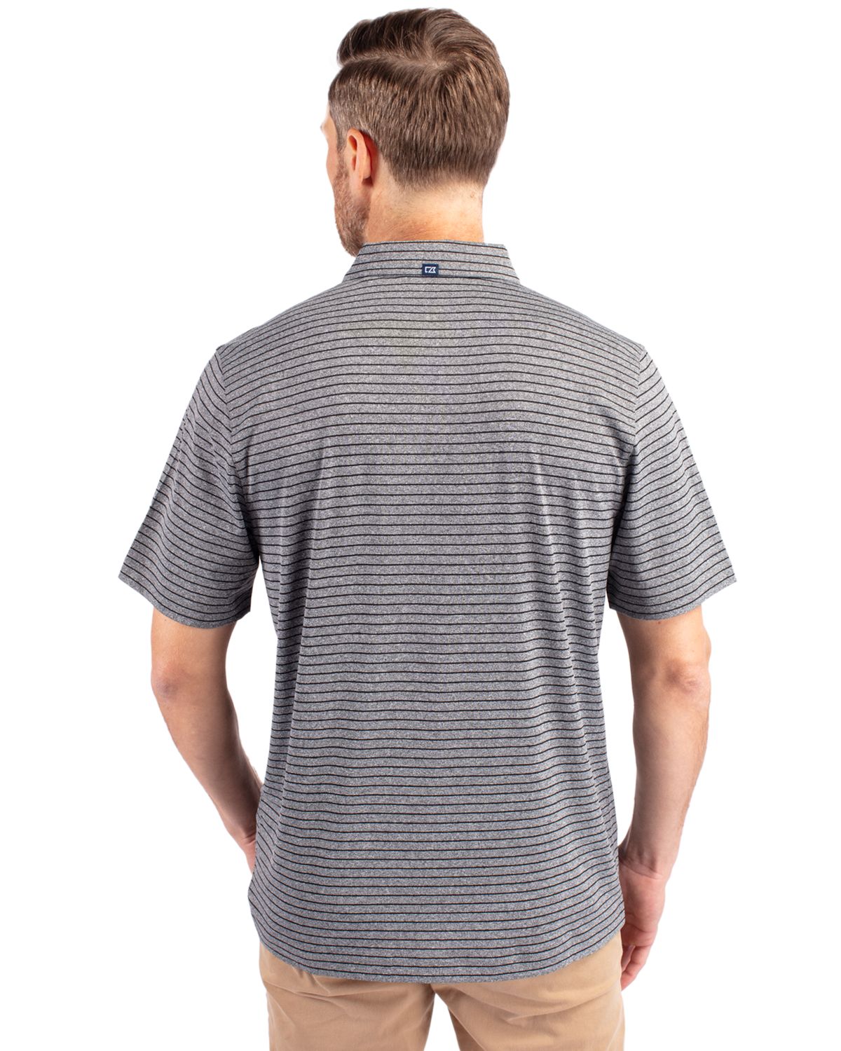 Cutter & Buck Forge Recycled Heather Stripe Four-Way Stretch Mens Big & Tall Polo Big & Tall 62