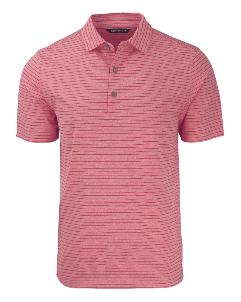 Cutter & Buck Forge Recycled Heather Stripe Four-Way Stretch Mens Big & Tall Polo Big & Tall 84