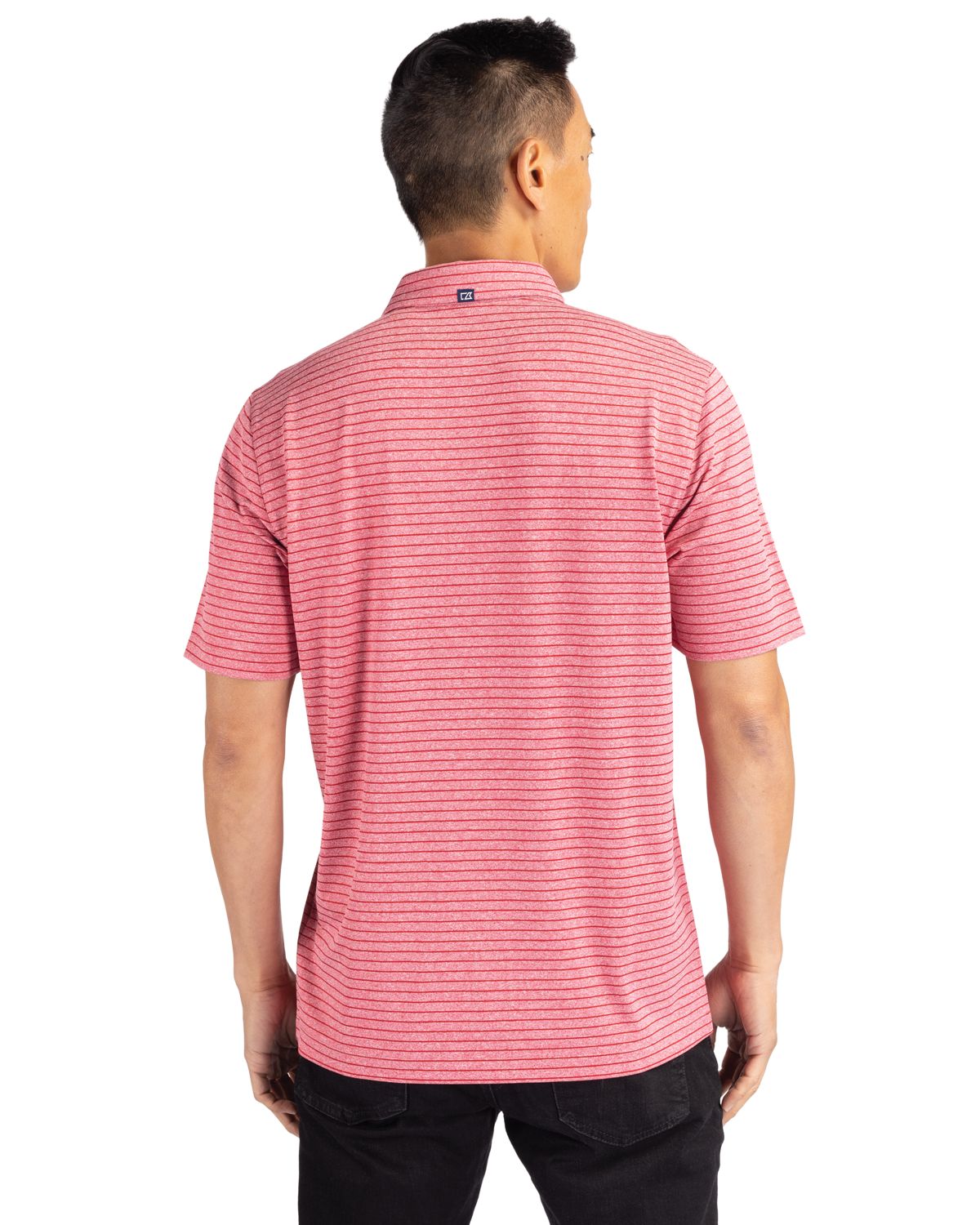 Cutter & Buck Forge Recycled Heather Stripe Four-Way Stretch Mens Big & Tall Polo Big & Tall 87