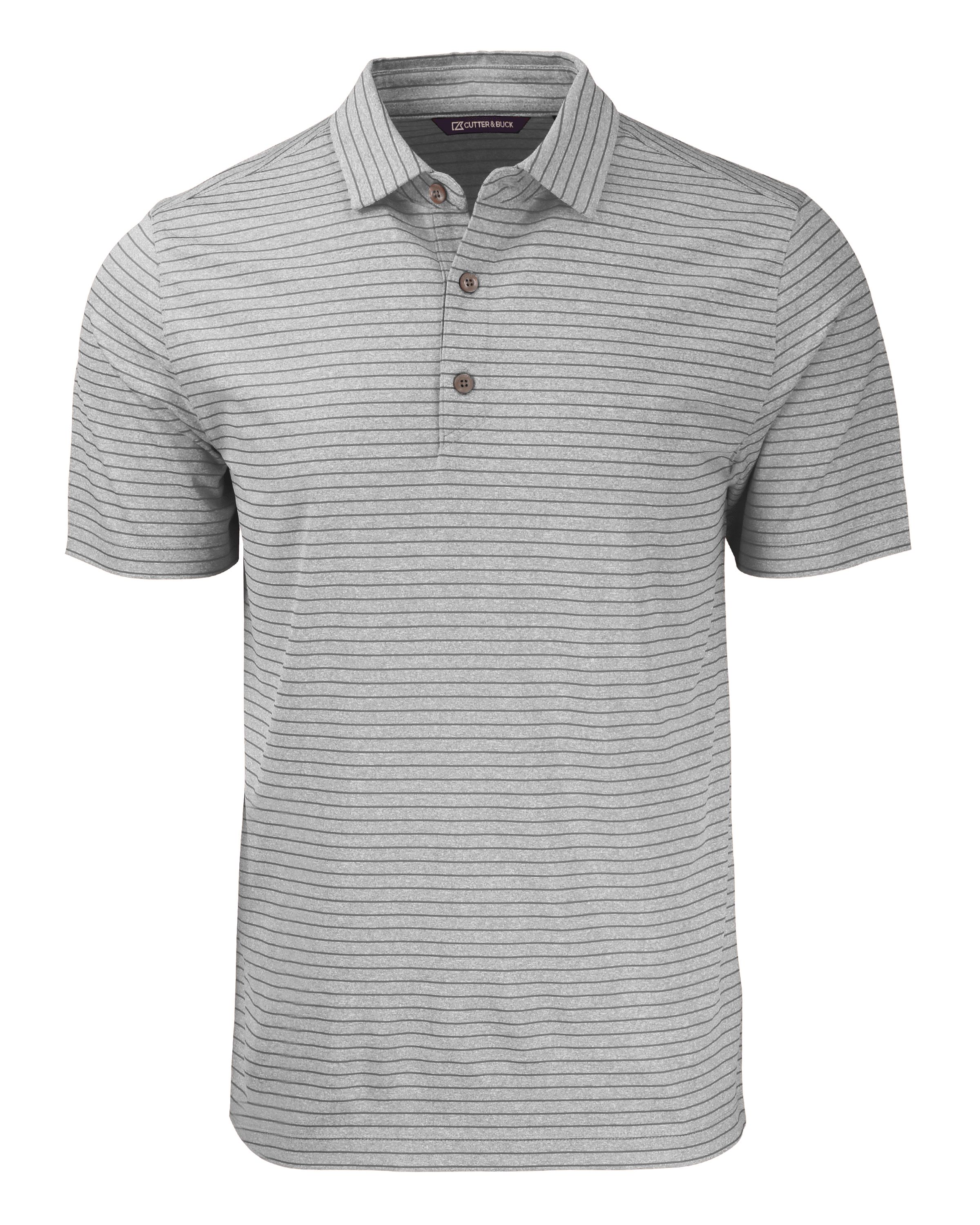 Cutter & Buck Forge Recycled Heather Stripe Four-Way Stretch Mens Big & Tall Polo Big & Tall 90