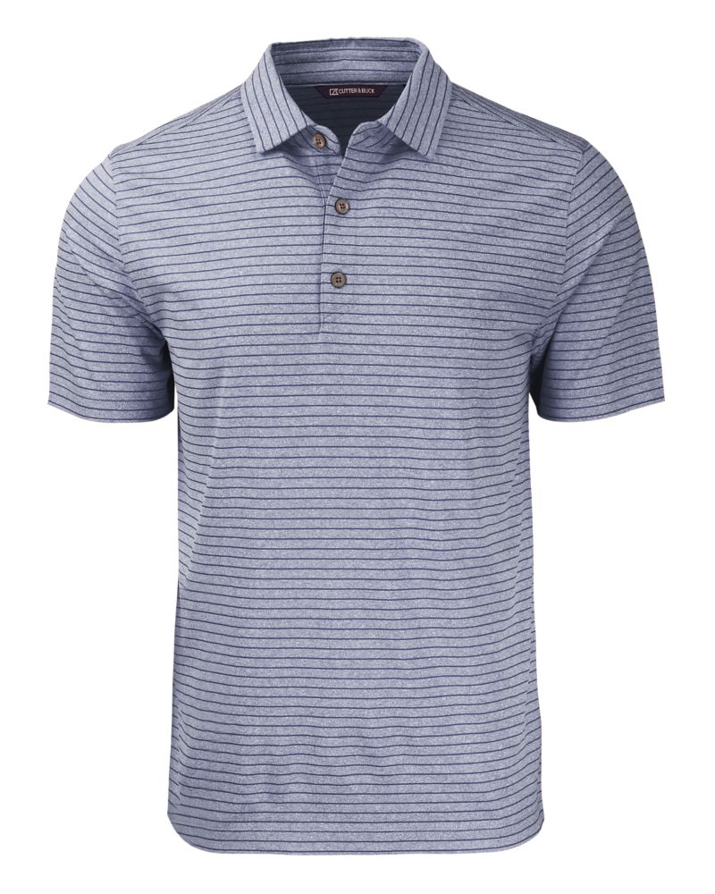 Cutter & Buck Forge Recycled Heather Stripe Four-Way Stretch Mens Big & Tall Polo Big & Tall 12