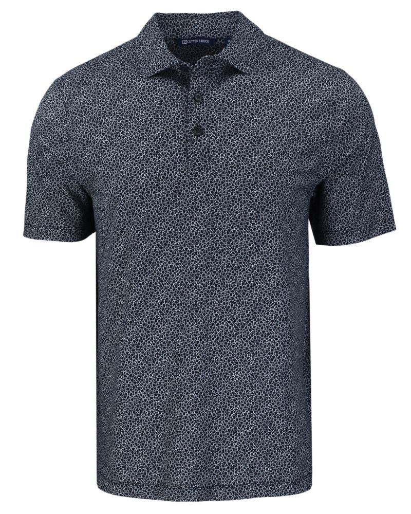 Cutter & Buck Pike Recycled Pebble Print Mens Polo 92