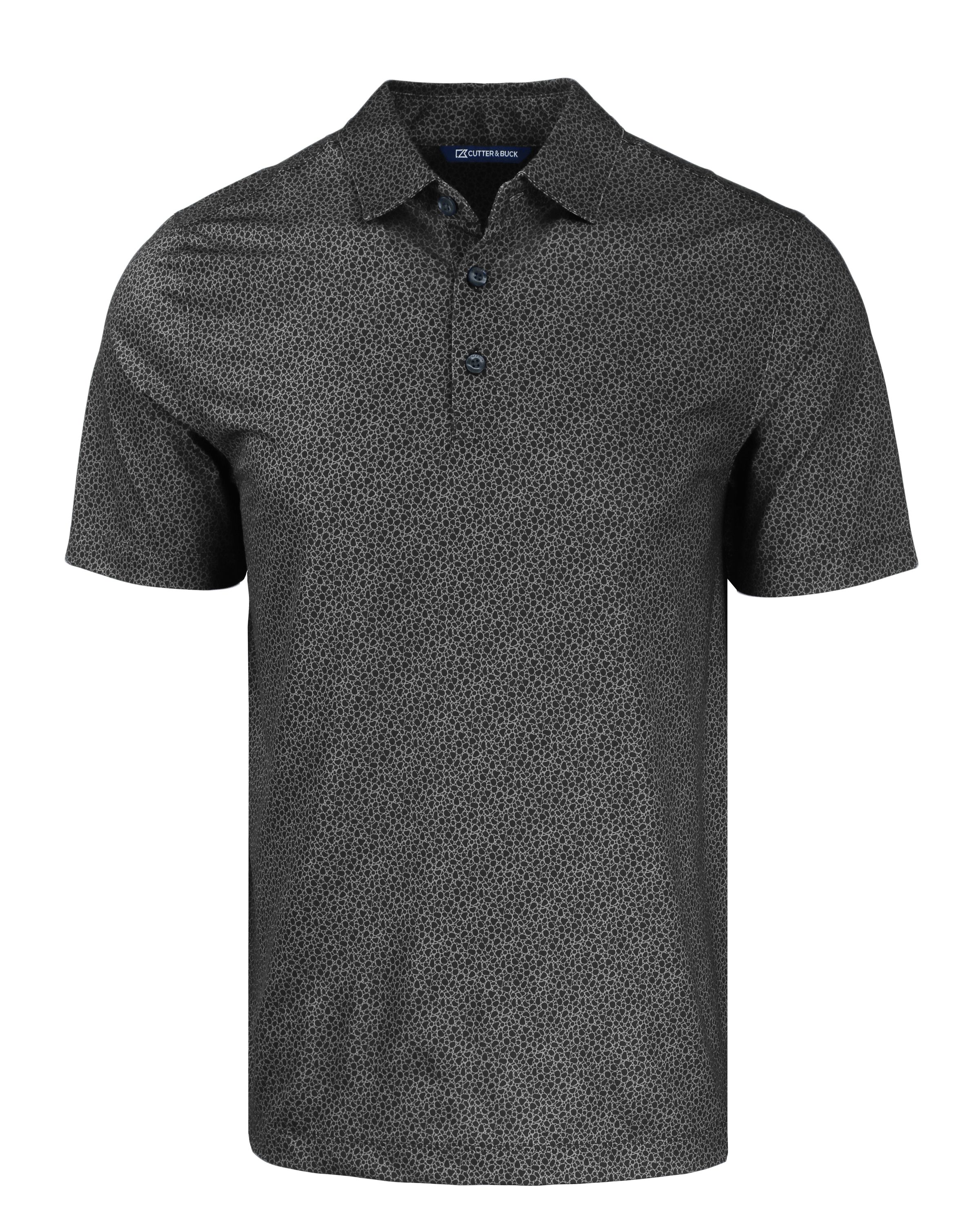 Cutter & Buck Pike Recycled Pebble Print Mens Polo 34