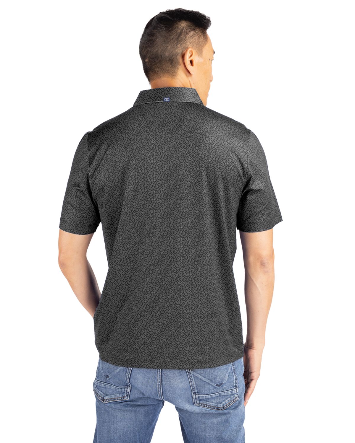 Cutter & Buck Pike Recycled Pebble Print Mens Polo 57