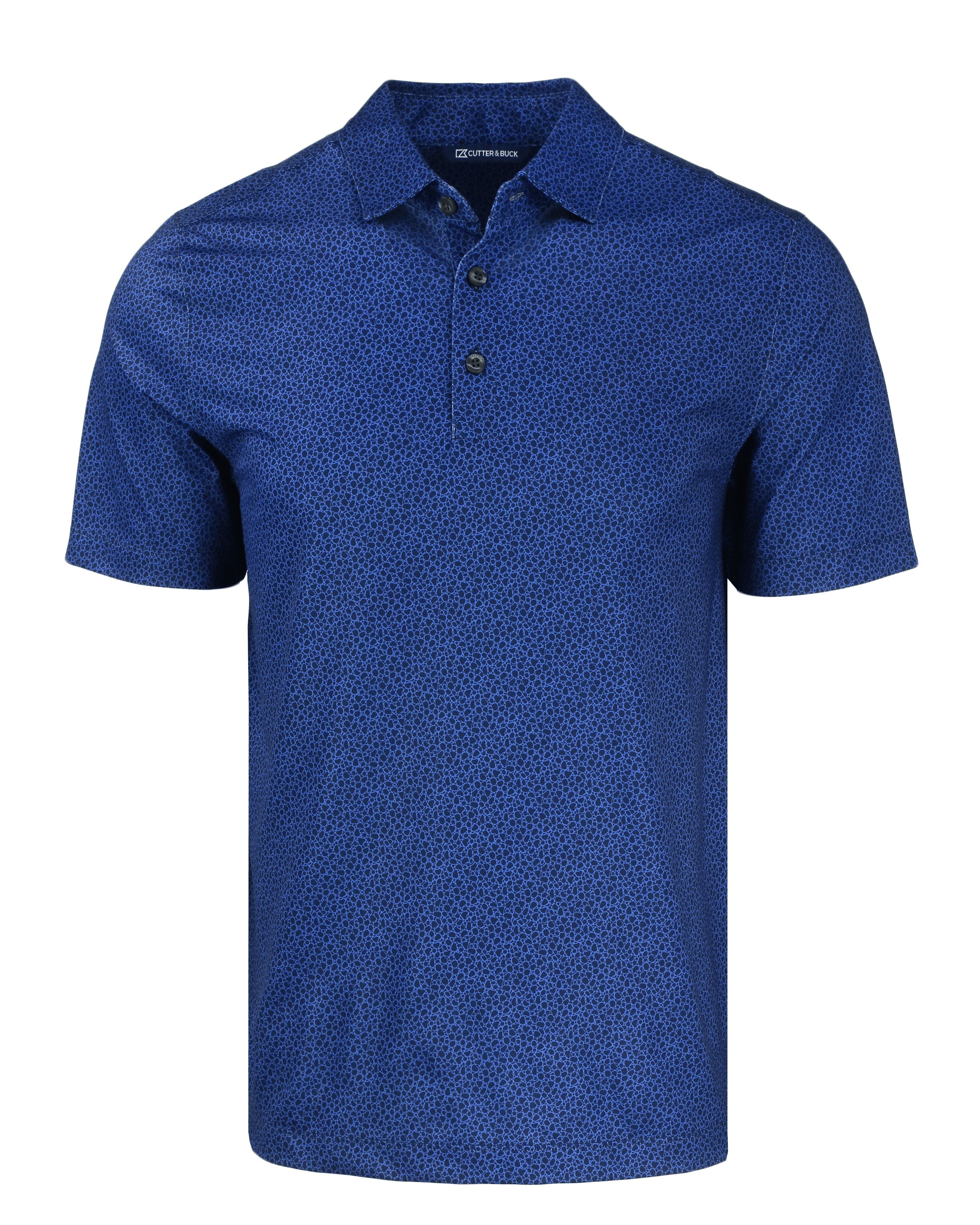 Cutter & Buck Pike Recycled Pebble Print Mens Polo 85