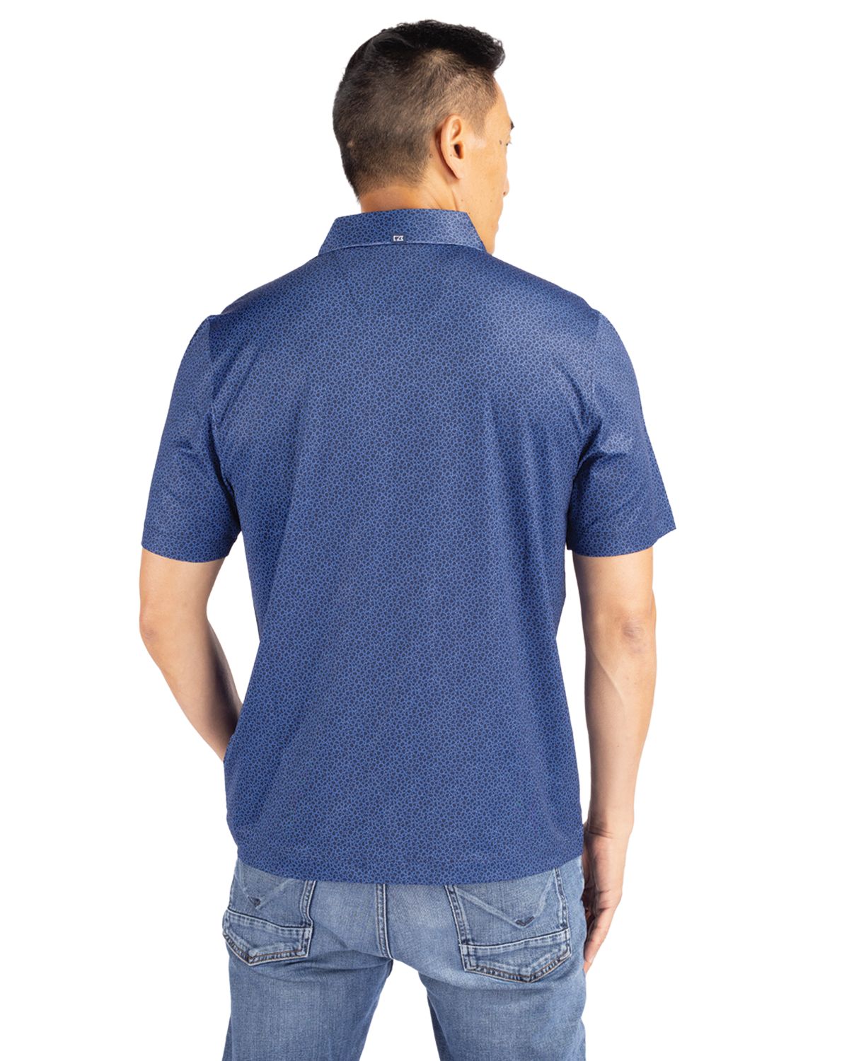 Cutter & Buck Pike Recycled Pebble Print Mens Polo 37