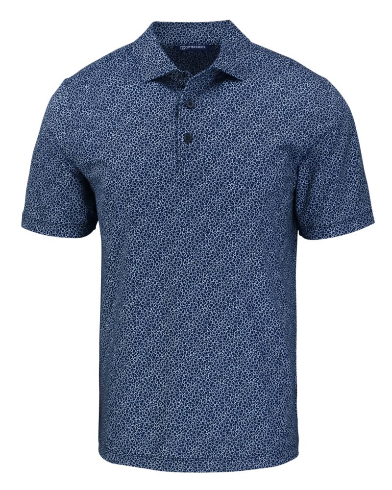 Cutter & Buck Pike Recycled Pebble Print Mens Polo 53
