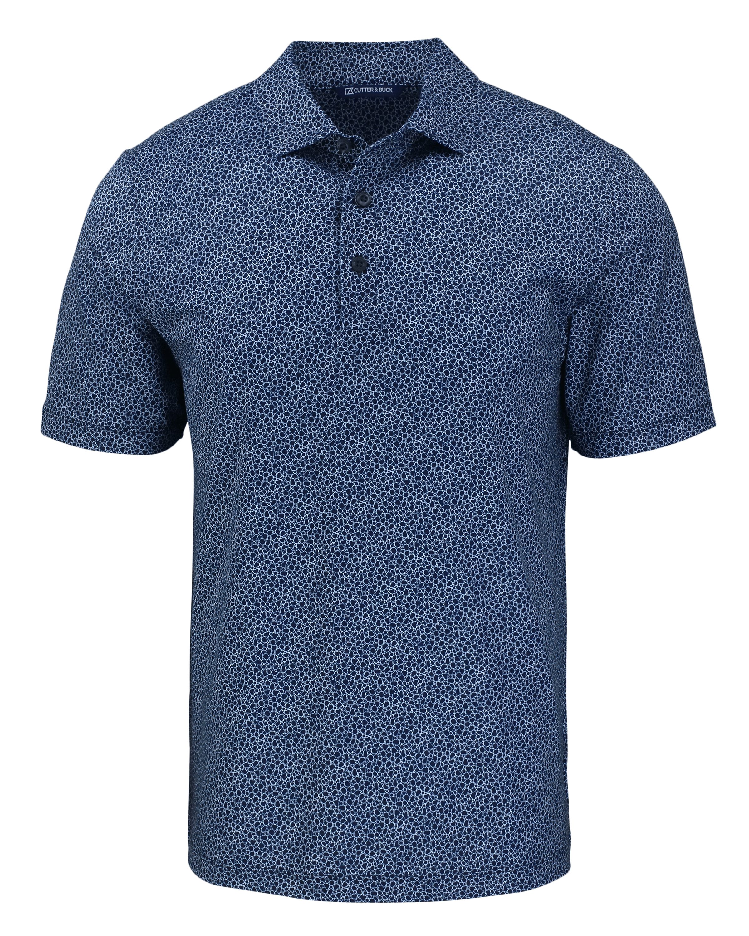 Cutter & Buck Pike Recycled Pebble Print Mens Polo 65