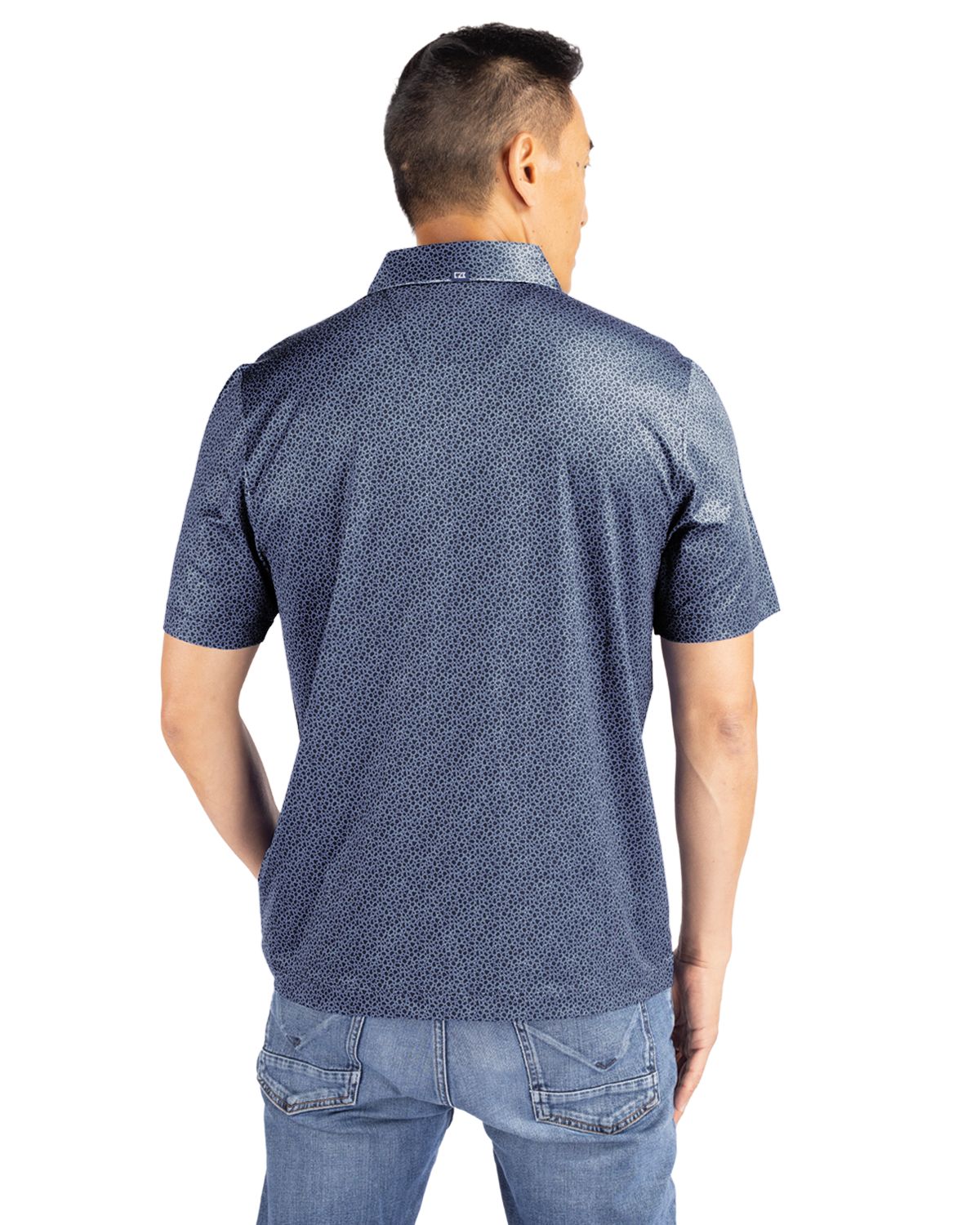 Cutter & Buck Pike Recycled Pebble Print Mens Polo 63