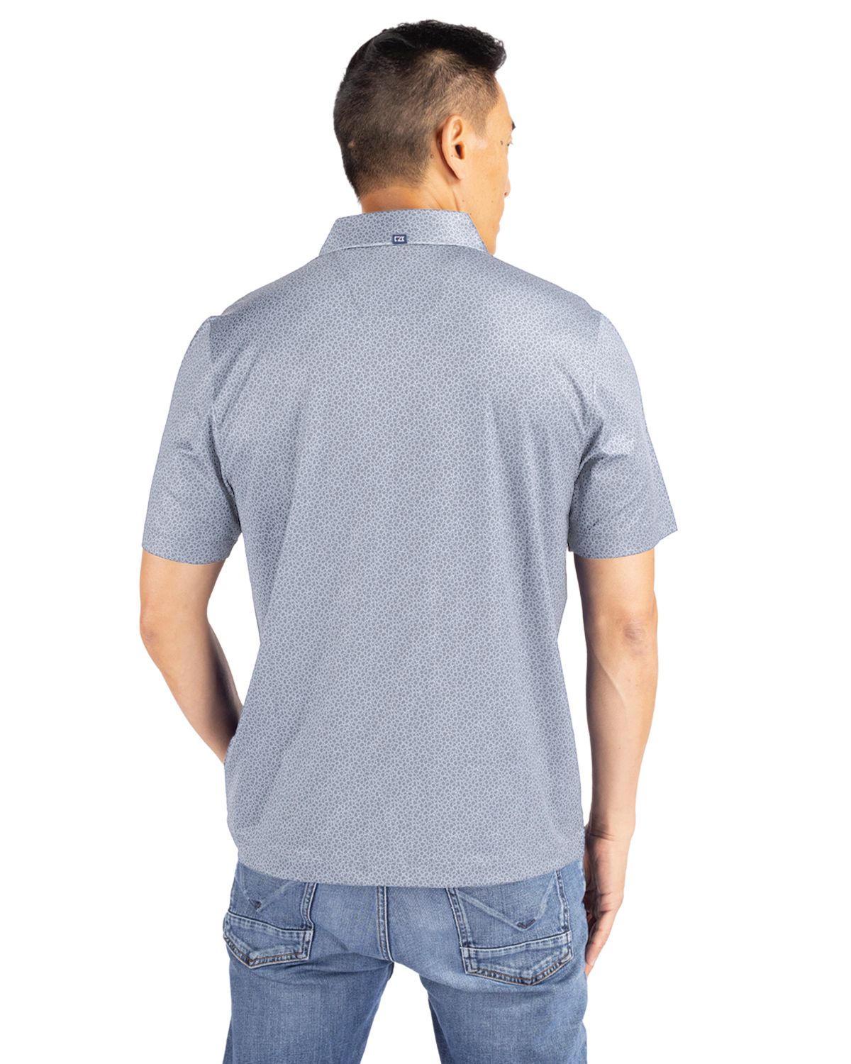 Cutter & Buck Pike Recycled Pebble Print Mens Polo 95