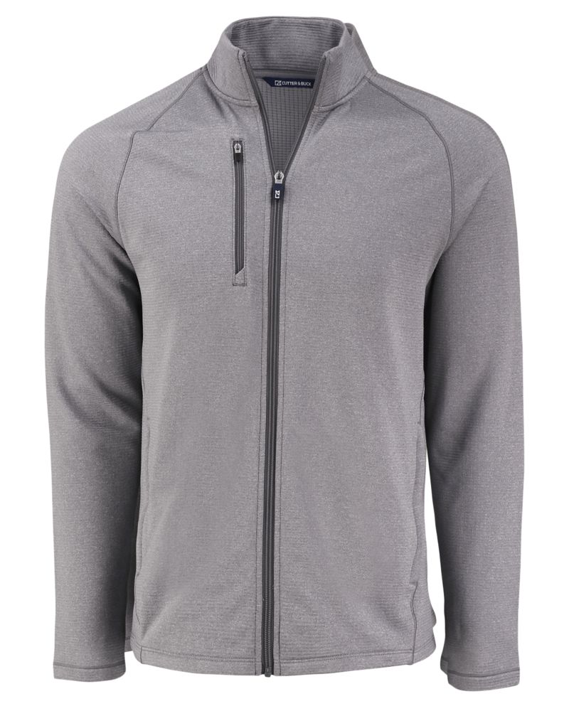 Cutter & Buck Peshastin Recycled Grid Fleece Mens Full Zip Jacket 38