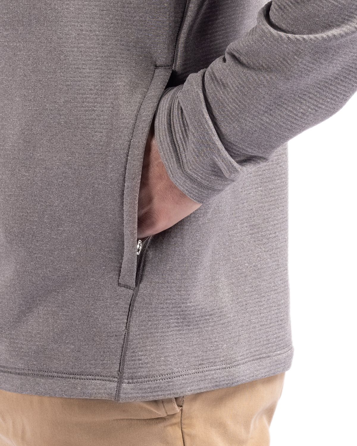 Cutter & Buck Peshastin Recycled Grid Fleece Mens Full Zip Jacket 54