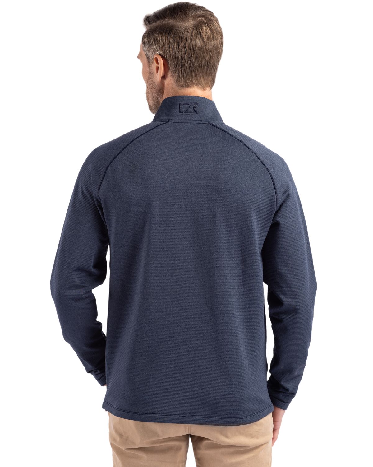 Cutter & Buck Peshastin Recycled Grid Fleece Mens Full Zip Jacket 56
