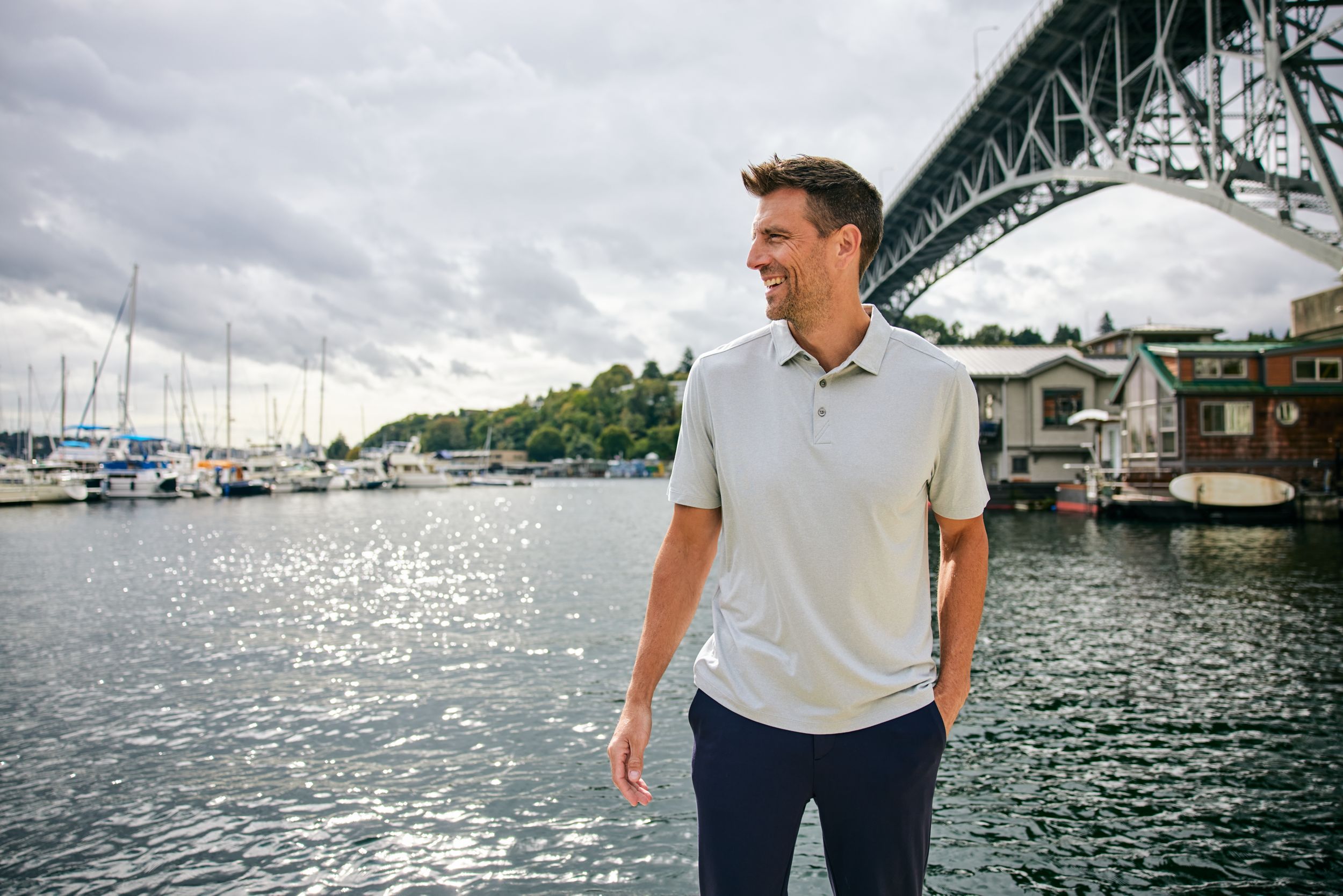 Cutter & Buck Coastline Recycled Double Peached Mens Polo