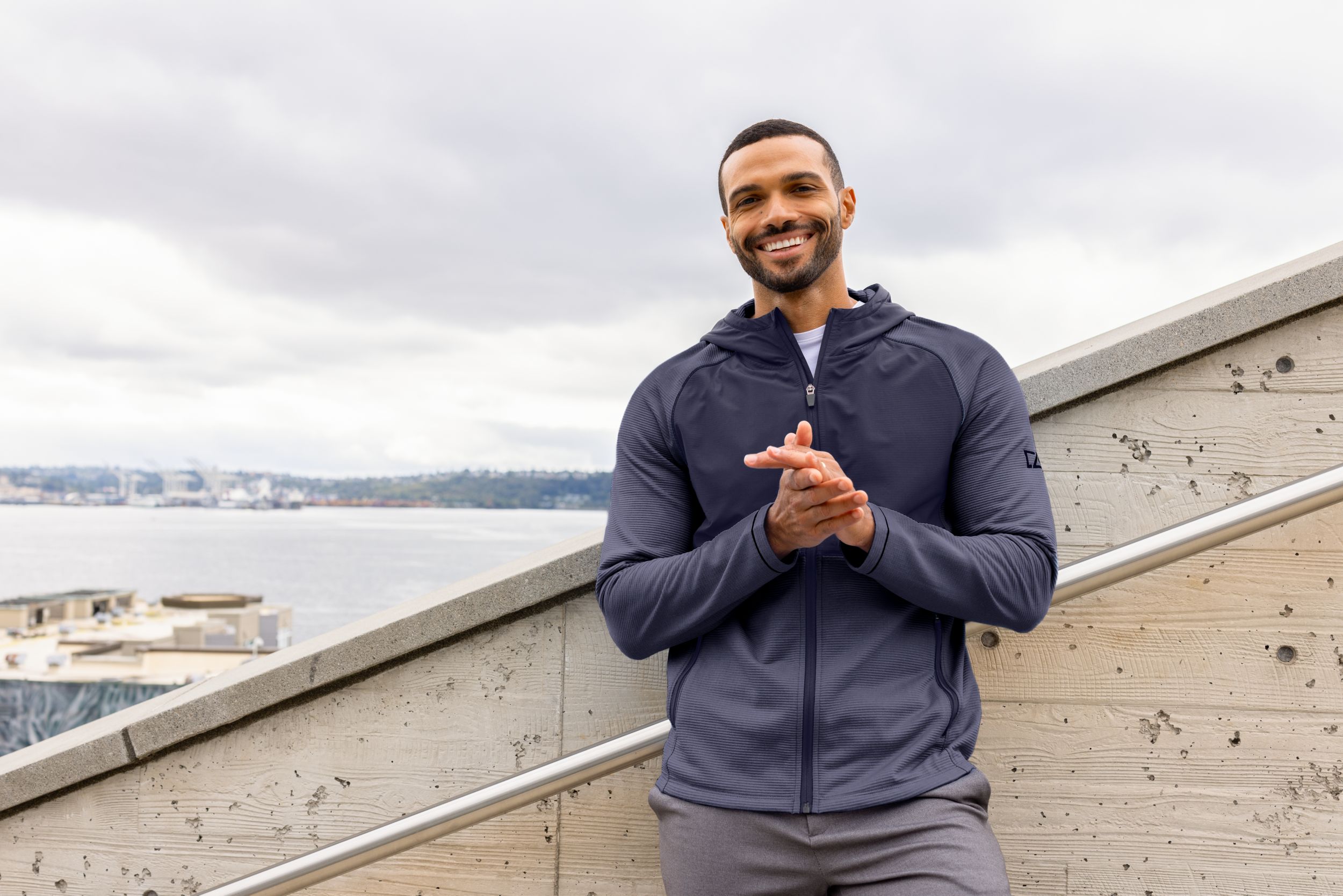 Cutter & Buck Peshastin Epic Versatility Recycled Hybrid Fleece Mens Full Zip Jacket
