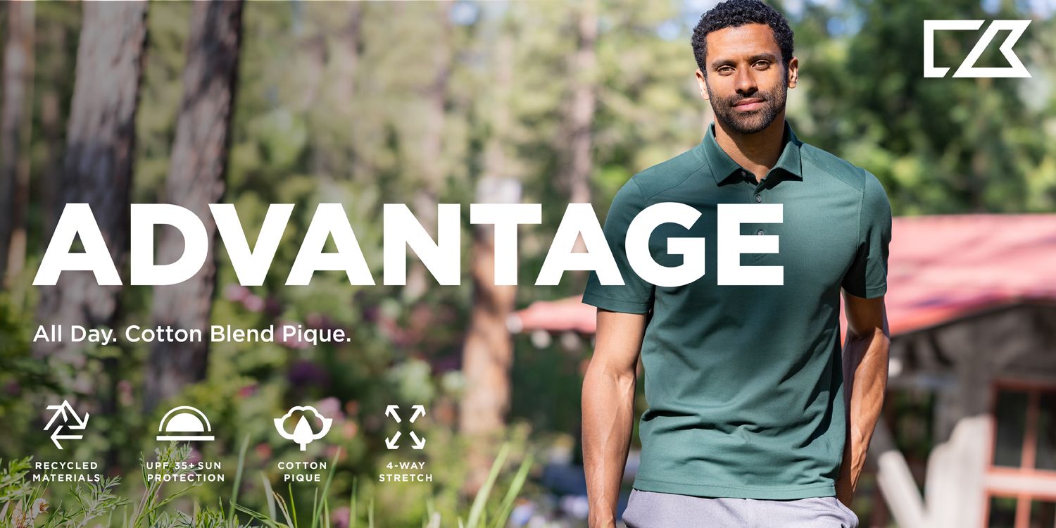 Cutter & Buck Advantage Refresh Recycled Cotton-Blend Pique Mens Big & Tall Polo Big & Tall 13